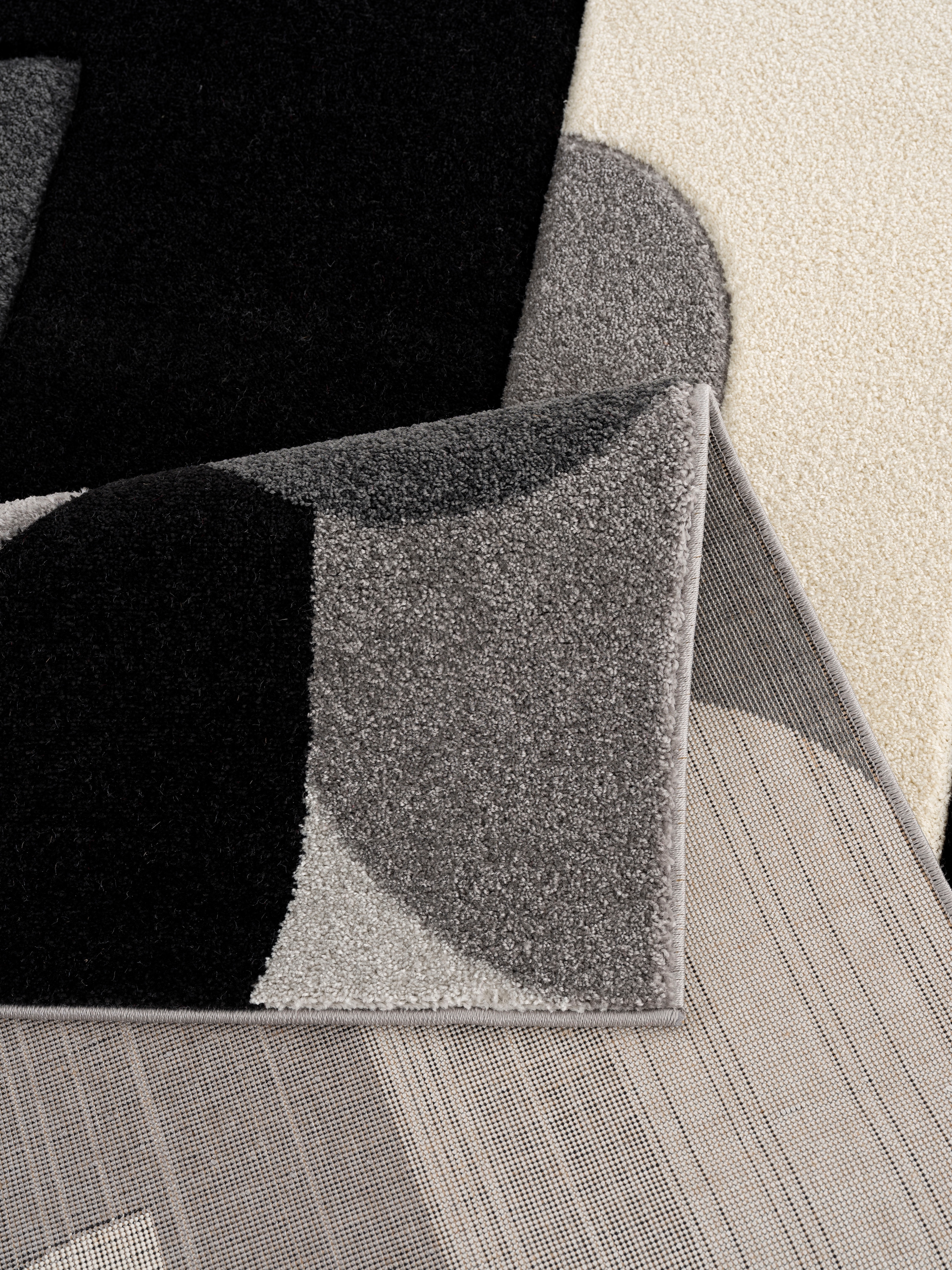 Tief-Effekt, wende-Teppich rechteckig, home my Konturenschnitt, handgearbeiteter Teppich Hoch- »Pautz«,