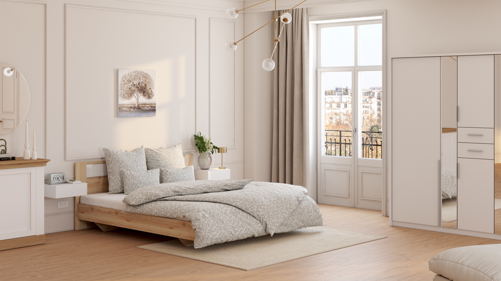 LEONARDO Tischvase »Dekovase POESIA, Relief-Optik, in bauchiger Form« aus Glas, handgefertigt, Höhe ca. 22,5 cm