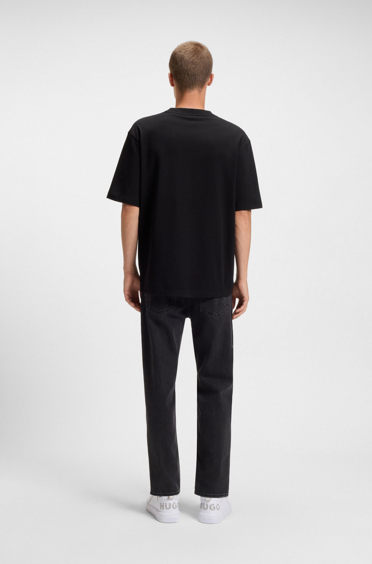 HUGO Blue T-Shirt »Nogoste«, Rundhalsausschnitt, regular fit, Brusttasche