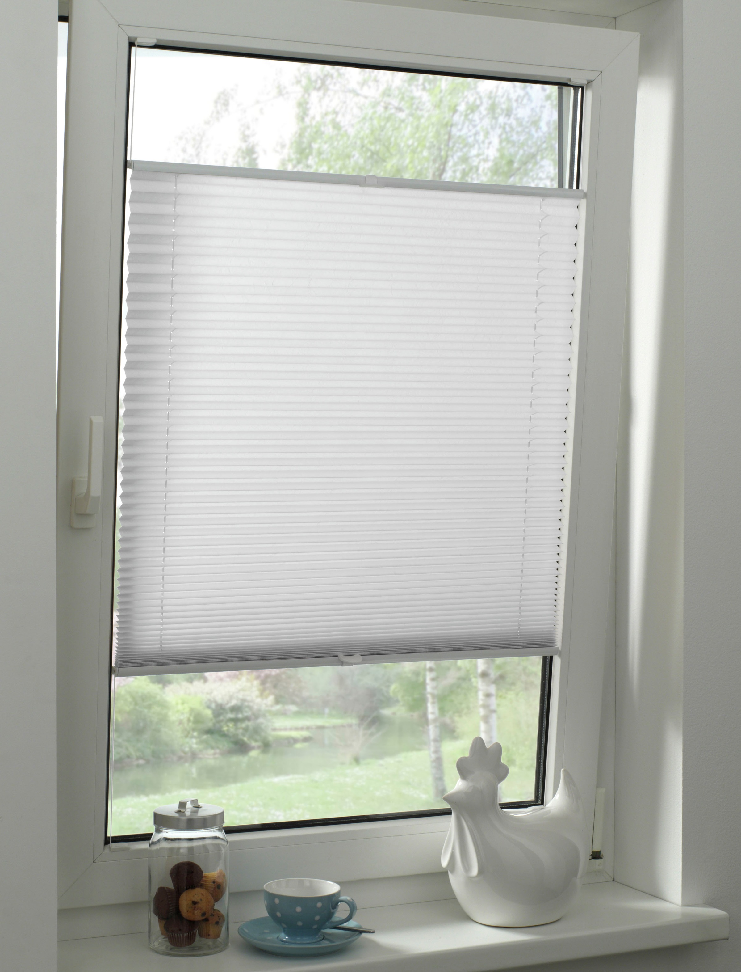 GARDINIA Plissee »Concept Tageslicht« blickdicht mit Bohren verspannt in der Breite kürzbar