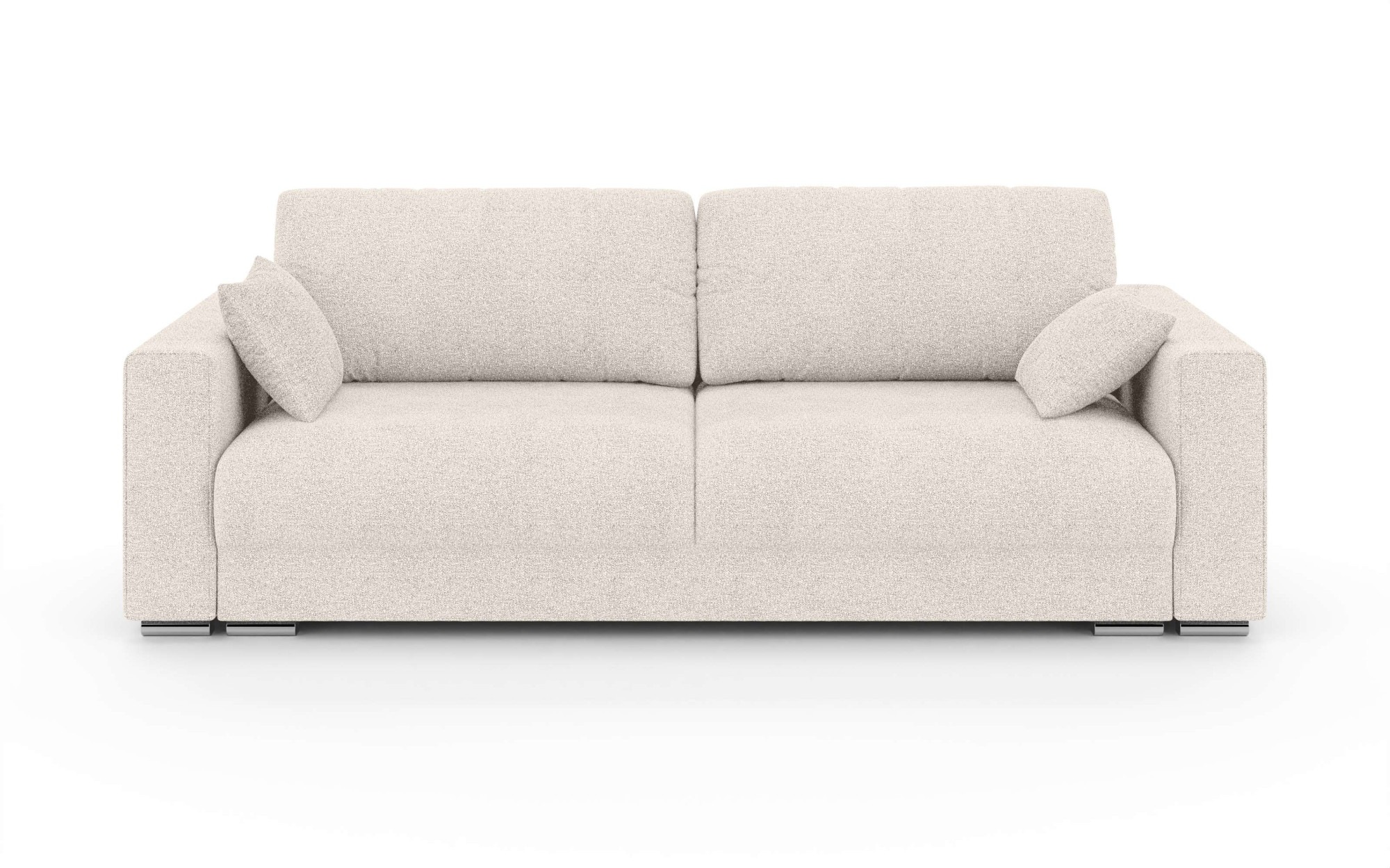 Home affaire 3-Sitzer »Stevinson Schlafsofa mit Bettkasten, Maße B/H/T: 229/87/97 cm« mit Wellenunterfederung, 2 Rückenkissen und 2 Zierkissen