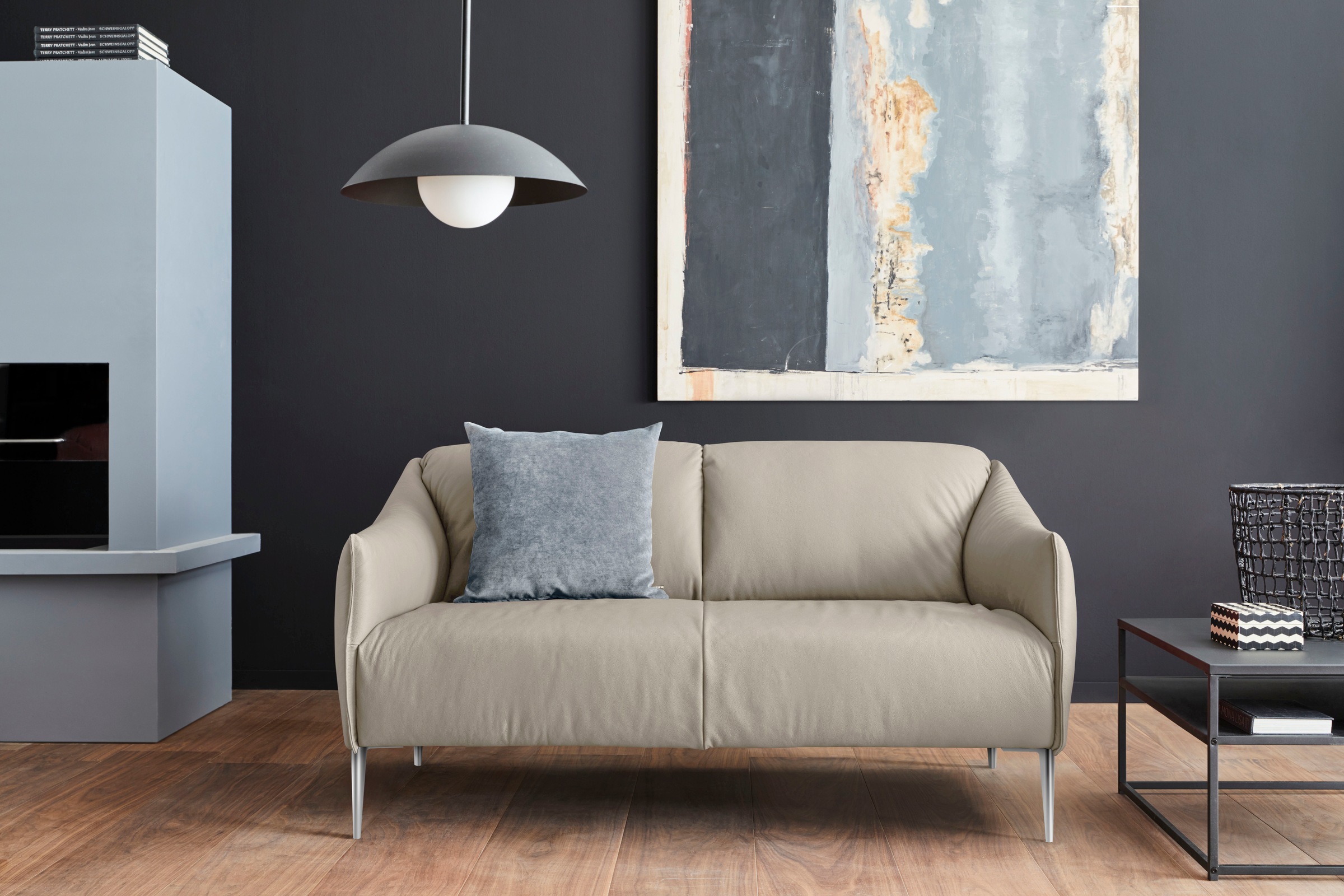 W.SCHILLIG 2-Sitzer »sally«, mit Metallfüßen in Chrom glänzend, Breite 154 cm