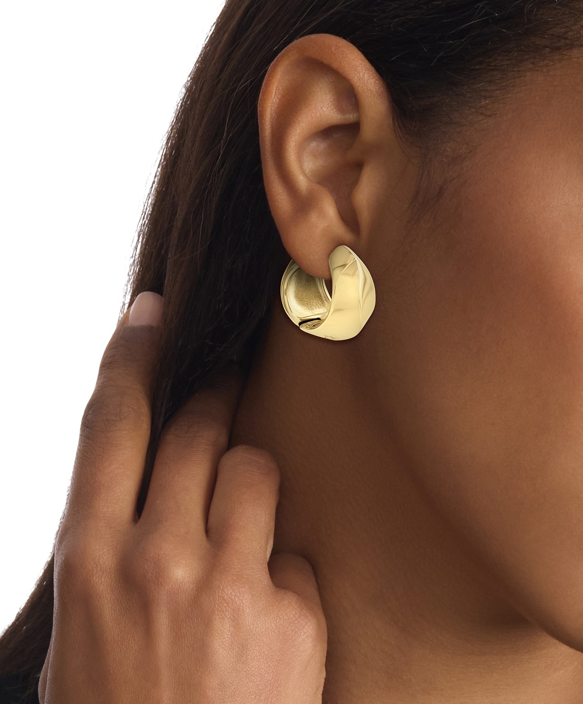 Calvin Klein Paar Creolen »SCULPTED«