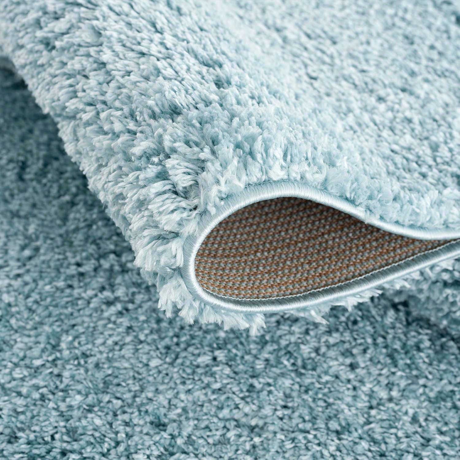Carpet City Hochflor-Teppich »Pulpy 100«, rechteckig, 30 mm Höhe, Läufer, weich, mit Fransen, uni, viele Größen, Wohnzimmer, Schafzimmer