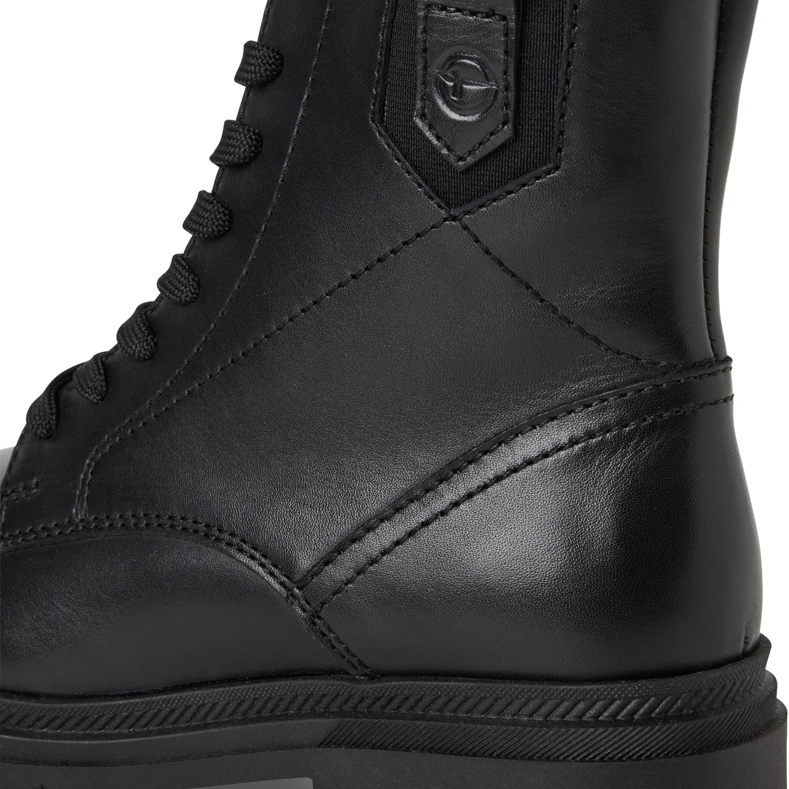 Tamaris Schnürstiefelette  , Blockabsatz, Schnürboots mit modischen Ziernähten