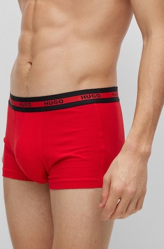 HUGO Underwear Trunk »TRIPLET«, (Packung, 3 St., Im Dreierpack), mit Logoschriftzug
