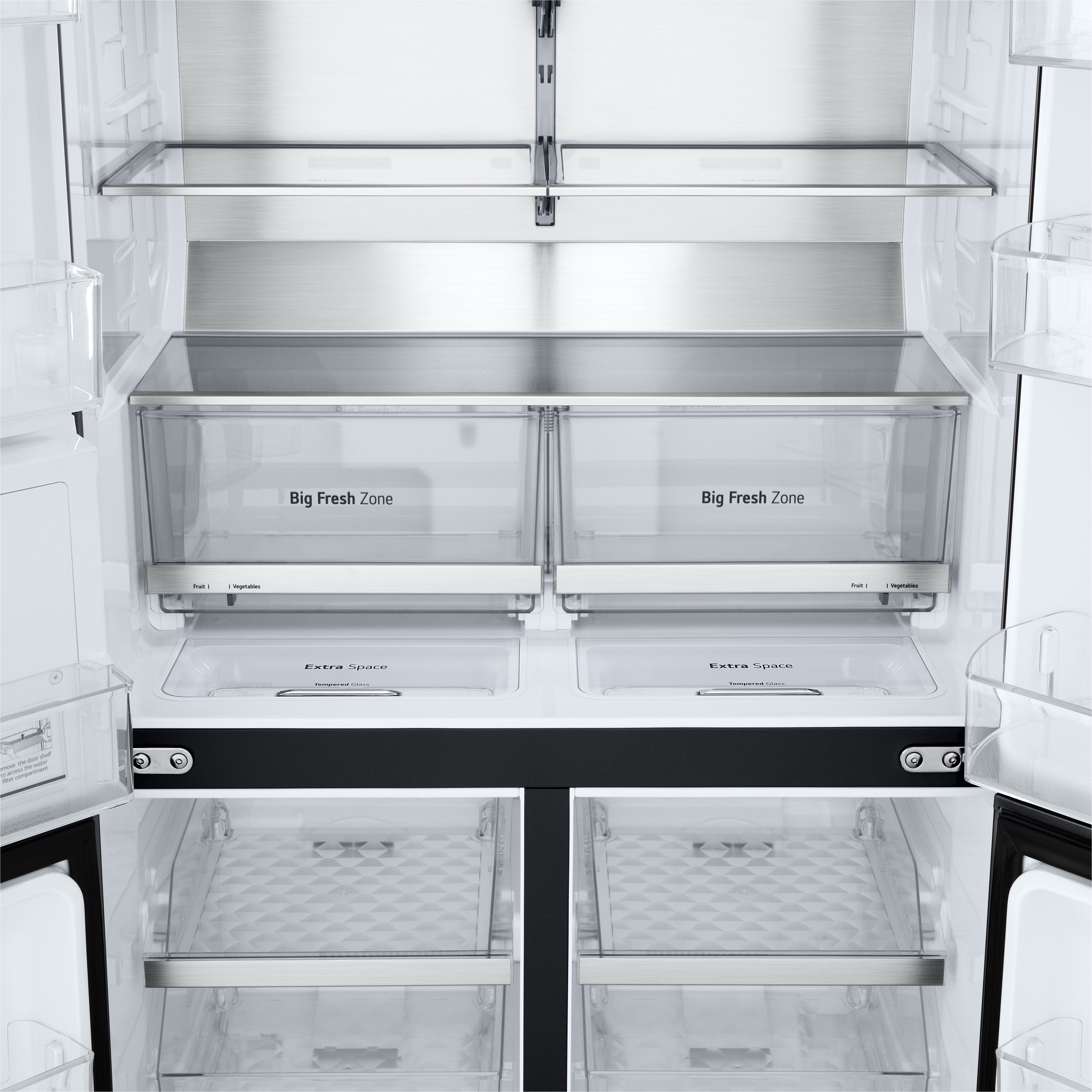 LG Multi Door L-Serie »GML960EVBE« Total No Frost, Wasser- und Eisspender, LINEARCooling