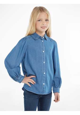 Jeansbluse »TENCEL RUFFLE COLLAR SHIRT«