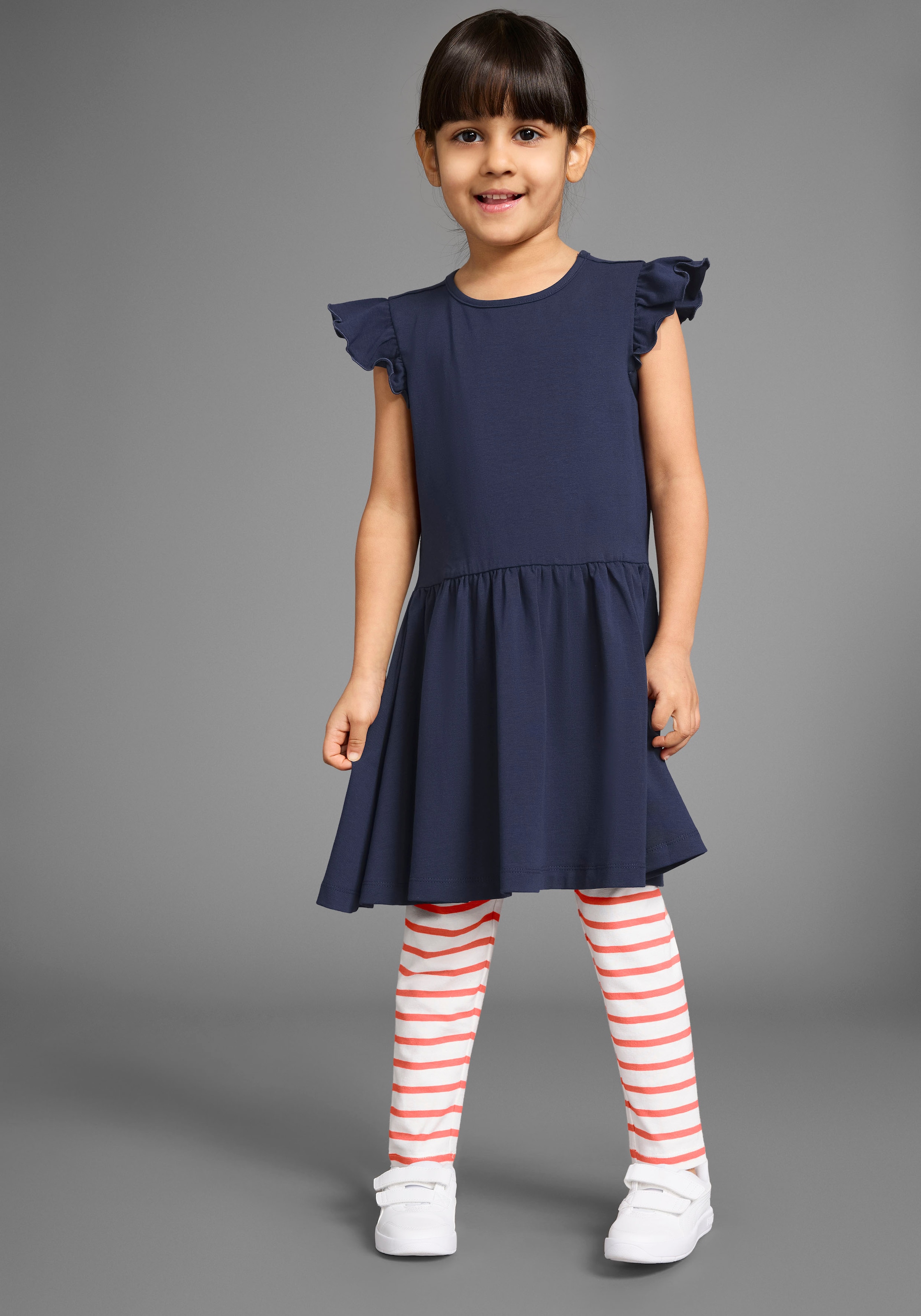 KIDSWORLD Leggings »2er Pack Ringel-Leggings für kleine Mädchen«, (Packung, 2 tlg.), Leggingspackung für kleine Mädchen