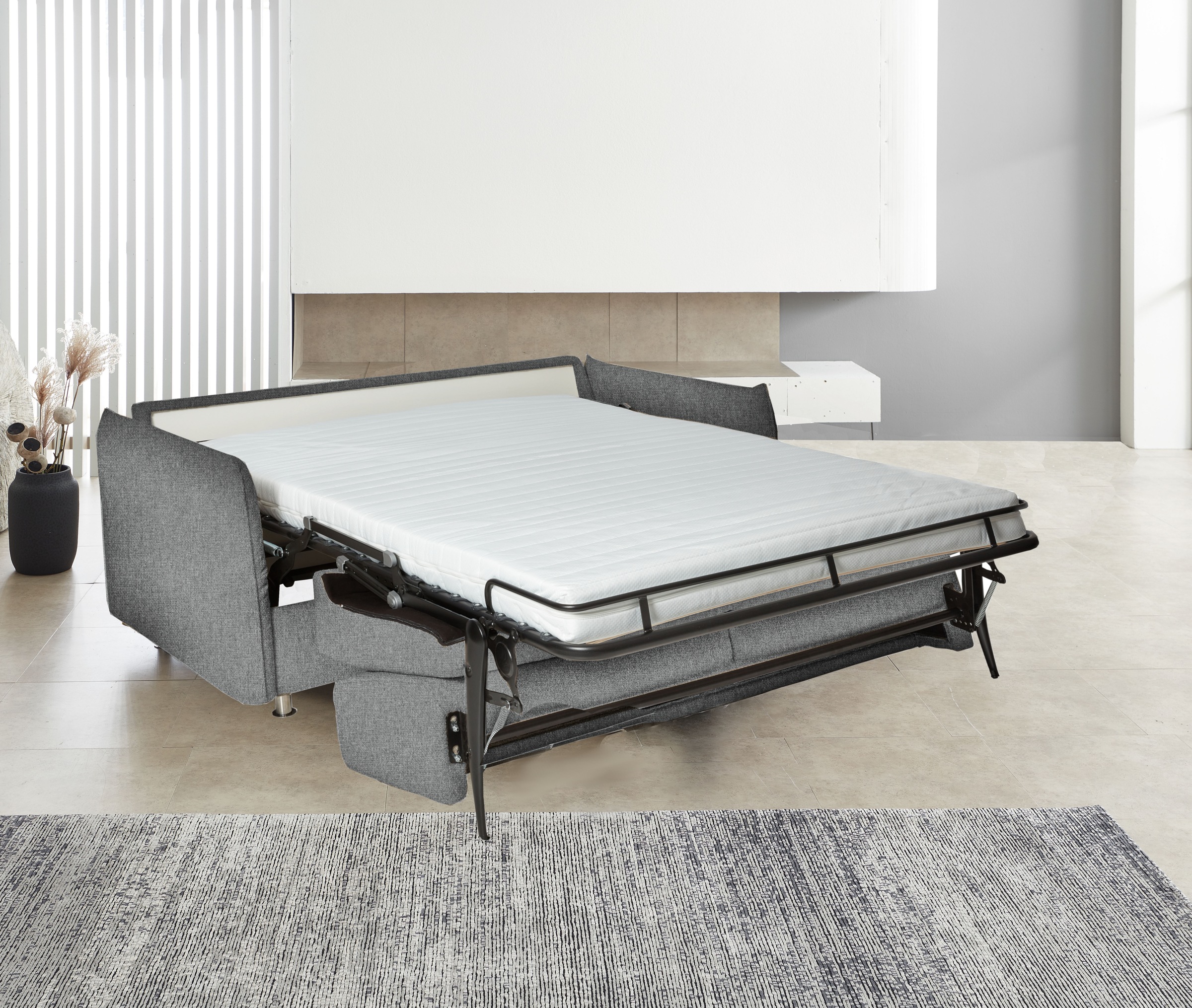 Bali Schlafsofa »LINA, Dauerschlaffunktion, 140 u. 160 er Breiten« durchgehender Lattenrost mit 6-facher Härtegradregulierung