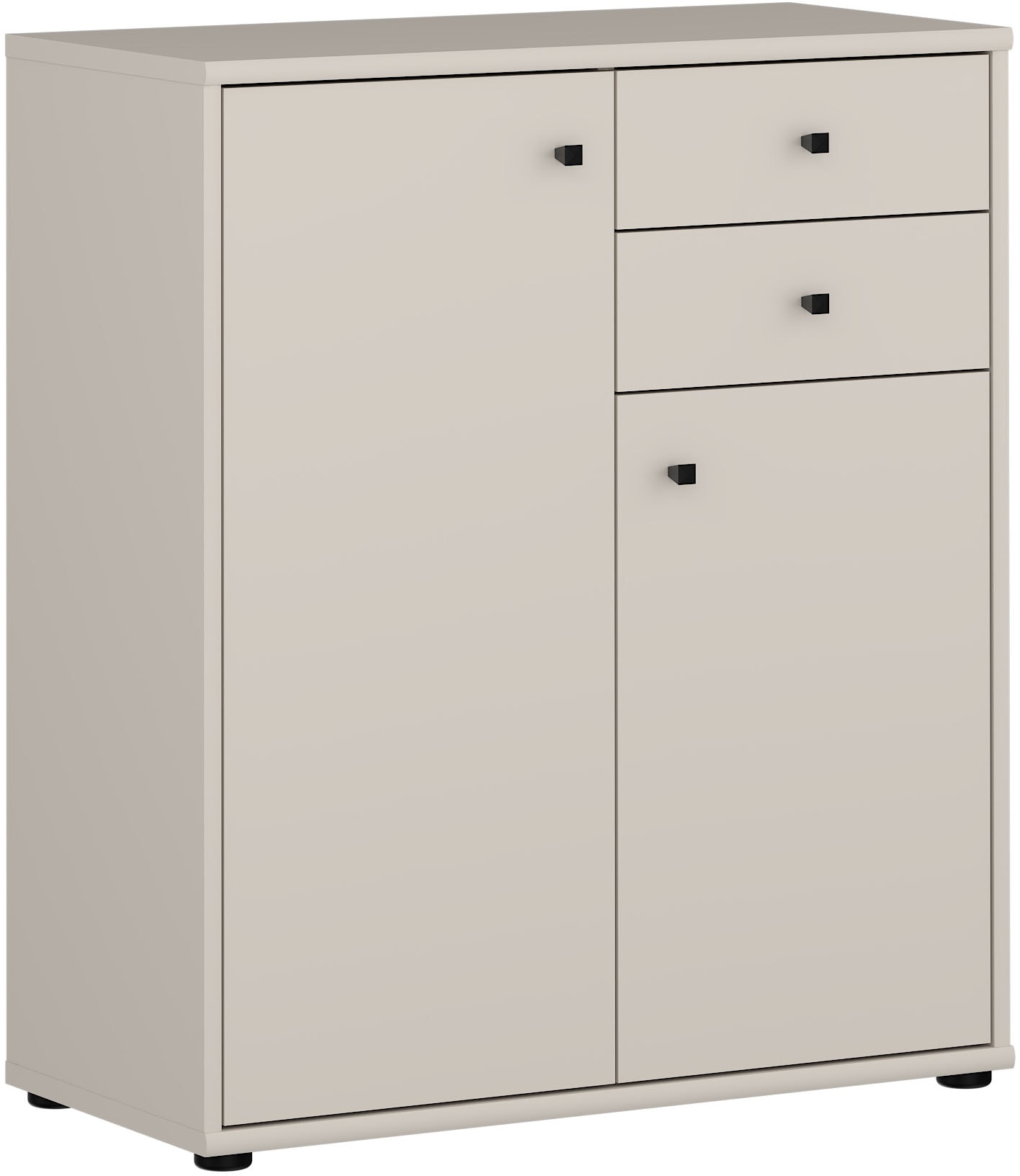 FORTE Kommode »Tempra, Kommode, 2 Türen, 2 Schubkästen, viel Stauraum« B/H/T 73,7/85,5/34,8 cm