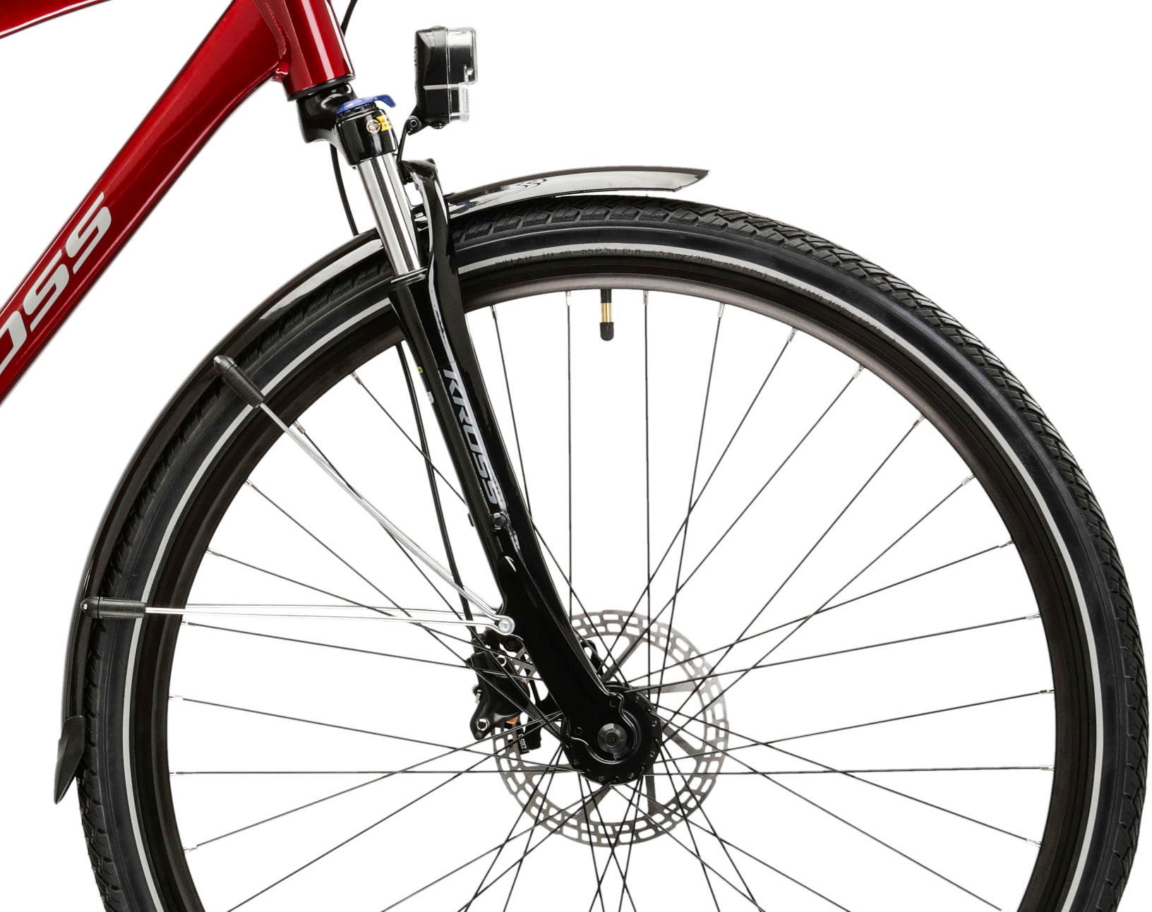 Kross E-Bike »E-Trekkingrad Trans Hybrid EE 28 Zoll rot«, 21 Gang, Shimano, Tourney TX800, Heckmotor 250 W, Pedelec, Elektrofahrrad für Herren