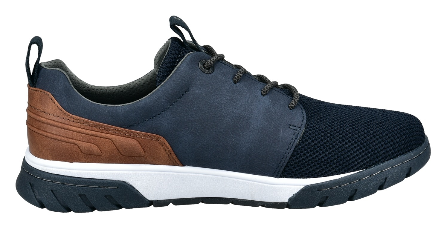 bugatti Sneaker  mit Label und Kontrastbesatz, Freizeitschuh, Halbschuh, Schnürschuh