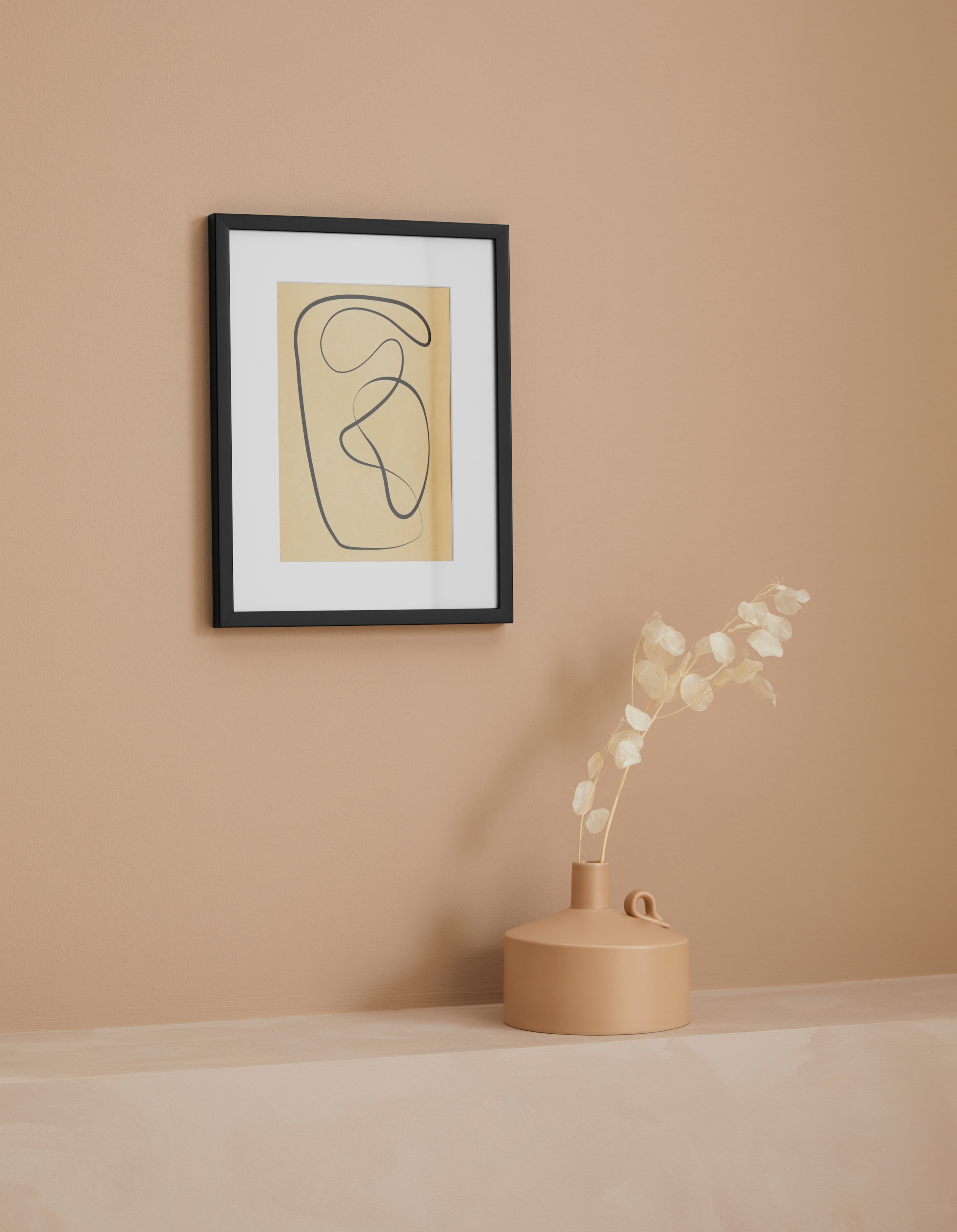 LeGer Home by Lena Gercke Bild »Abstract«, Abstrakt, (1 St.), Poster, beige, gerahmt, minimalistisch