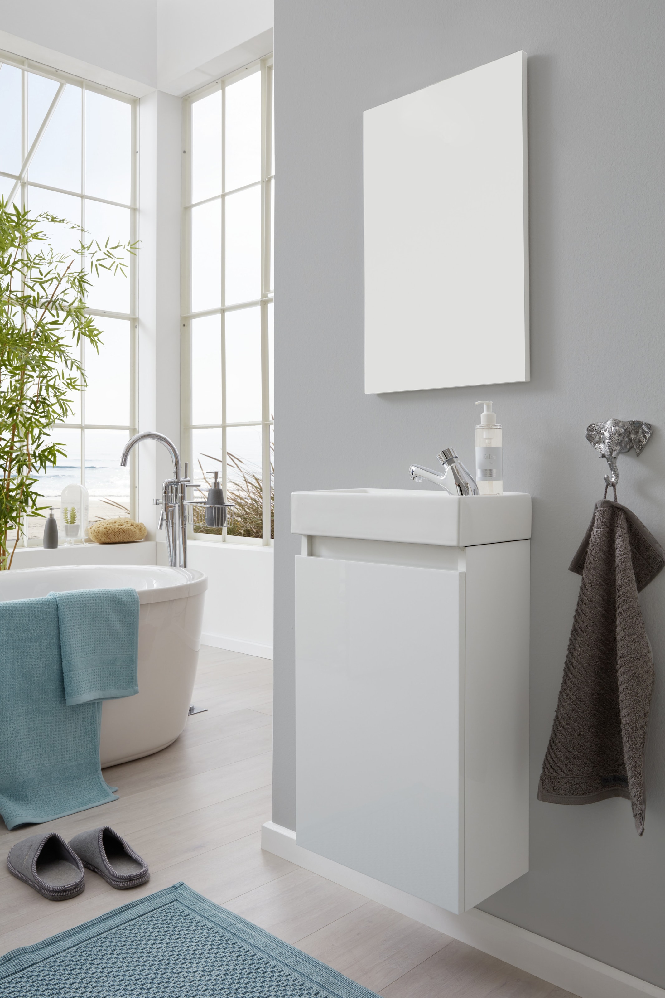 welltime Badmöbel-Set »Oslo 2-teilig« Komplett-Set, 3 Stk. tlg.