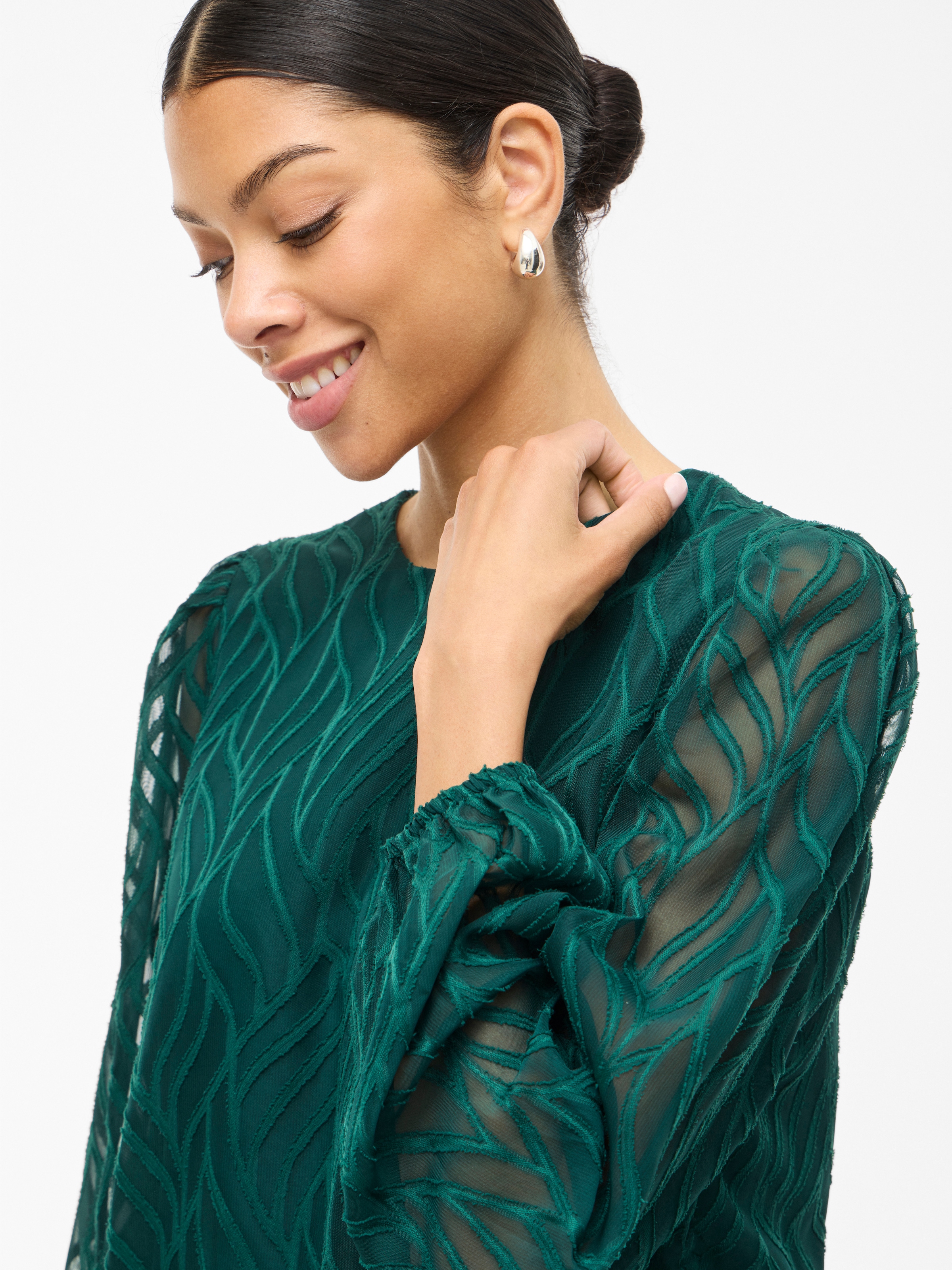 Vila Blusenshirt »VIMIKA O-NECK L/S TOP - NOOS«