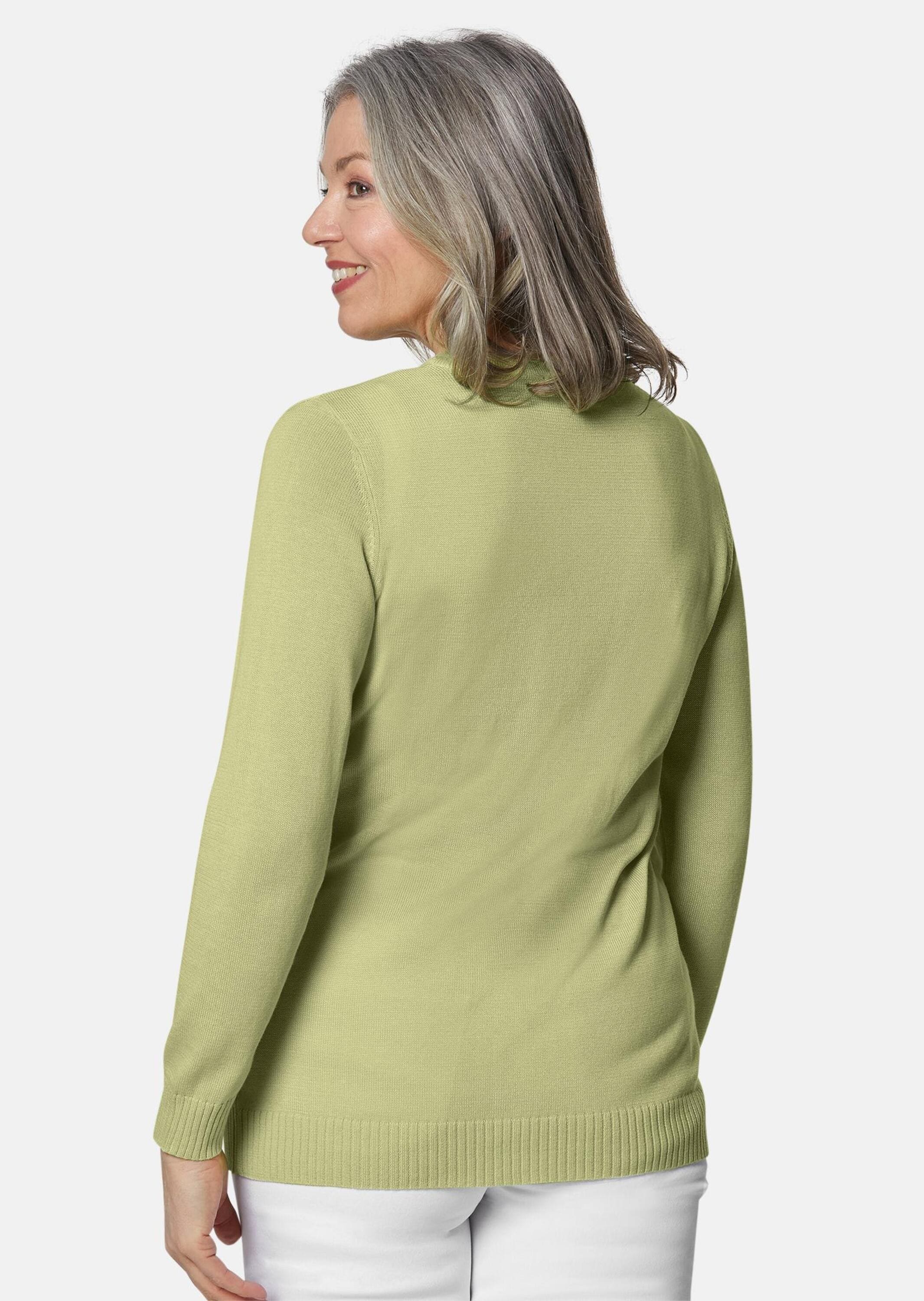 GOLDNER Strickpullover »Kurzgröße Klassisches Stricktwinset« Pulli und Jacke im Set - auch einzeln kombinierba