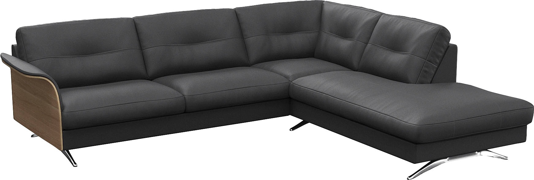 FLEXLUX Ecksofa »Glow, super bequem durch hochwertigem Sitzaufbau mit Federkern, L-Form«, Skandinavisches Design, In hochwertiger Verarbeitung