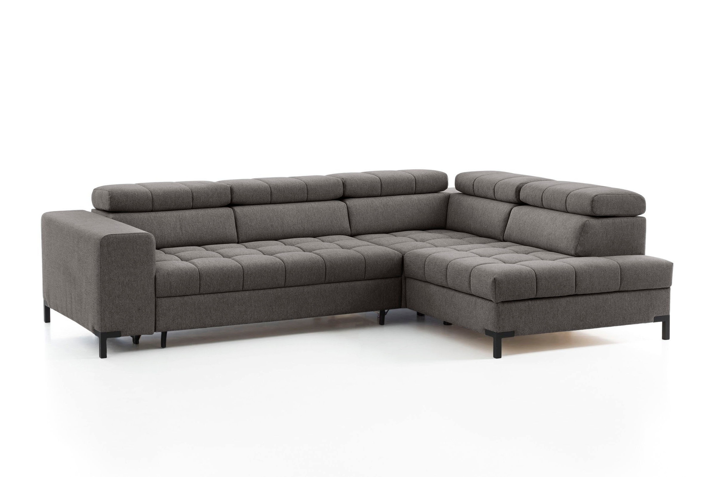 exxpo - sofa fashion Ecksofa »Bocco, hochwertige Verarbeitung, toller Sitzkomfort, bequem, L-Form«, wahlweise mit Bettfunktion u. Bettkasten, inkl. Kopfteilverstellung