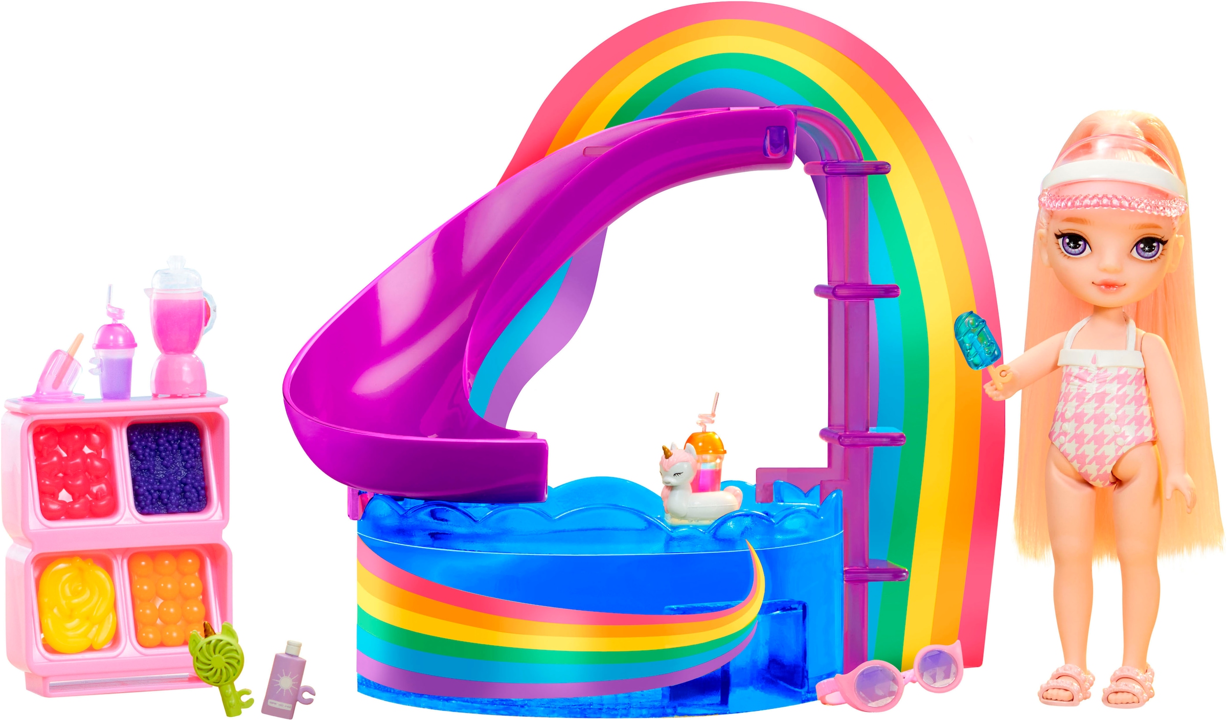 RAINBOW HIGH Minipuppe »Rainbow High Little Pool Day with Blush Playset«