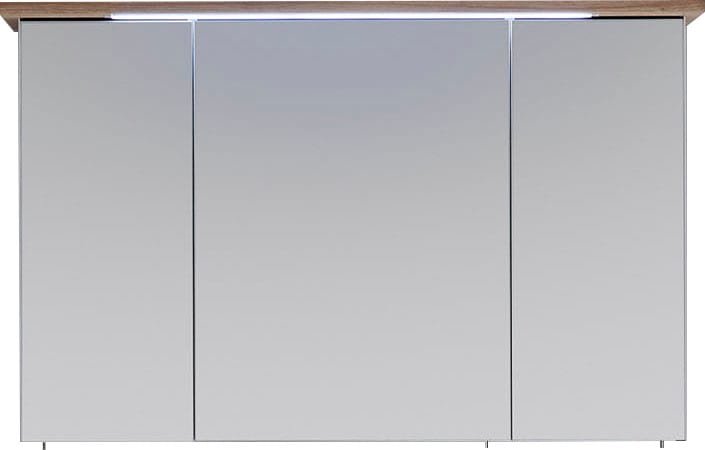 PELIPAL Spiegelschrank »Quickset 923«, Breite 115 cm, 3-türig, eingelassene  LED-Beleuchtung, Steckdosenbox online kaufen | mit 3 Jahren XXL Garantie