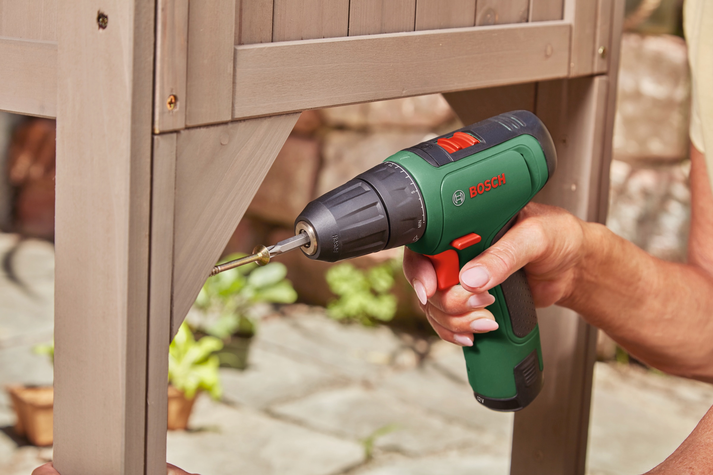 Bosch Home & Garden Akku-Schrauber »EasyDrill 1200«, mit Akku 12V/1,5 Ah und Ladegerät