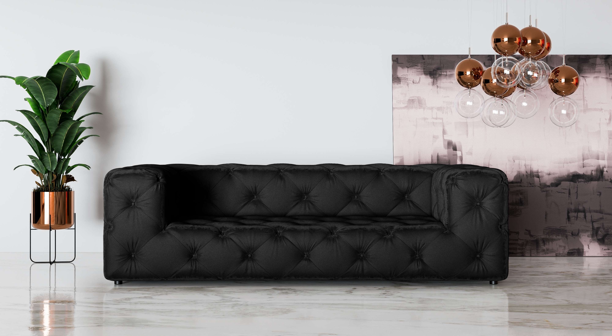 Home affaire 3-Sitzer »FOLLINA« 3-Sitzer Sofa mit klassischer Chesterfield-Knopfheftung