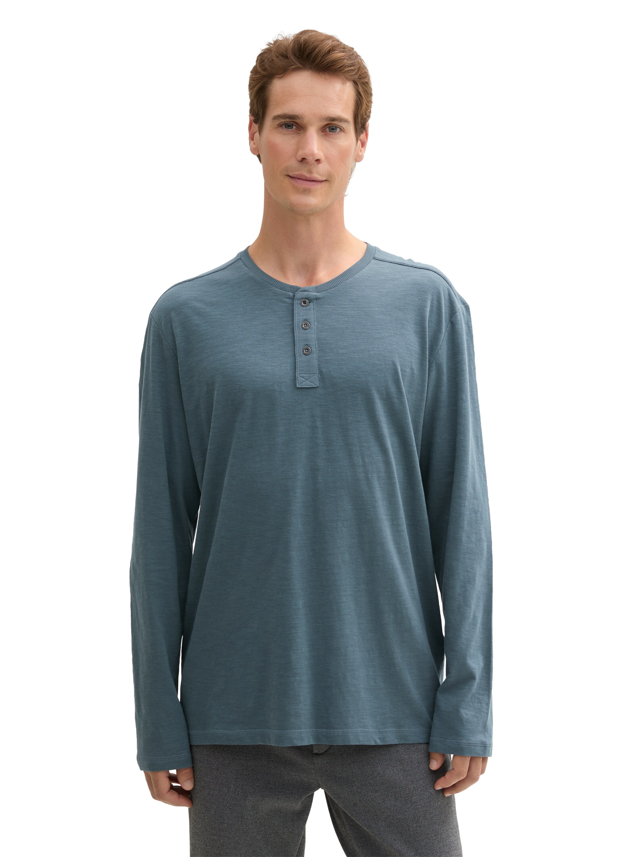 TOM TAILOR Henleyshirt, mit Henley Ausschnitt