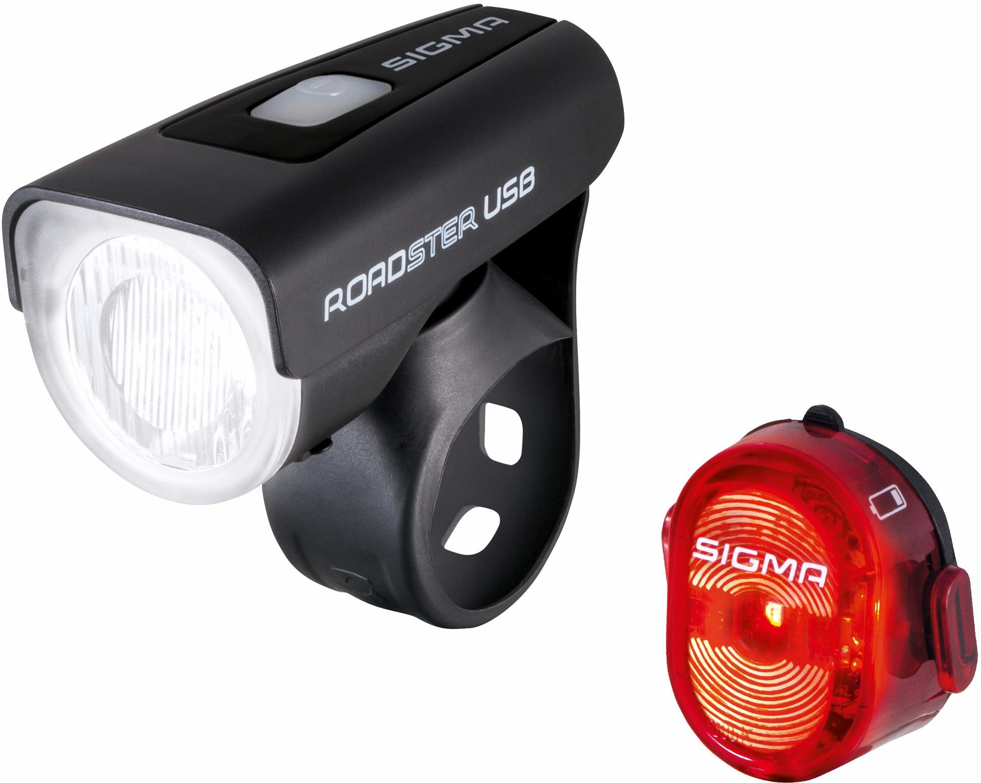 SIGMA SPORT Fahrradbeleuchtung »ROADSTER USB / NUGGET II K-Set«, (Set, 3, Front- und Rücklicht)