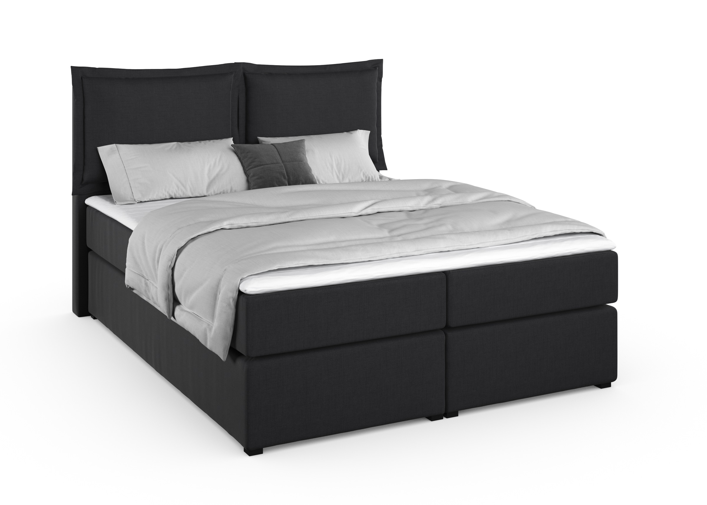 Home affaire Boxspringbett »Lysann«, 5fach verstellbares Kopfteil, in 4 Breiten, 3 Matratzenarten