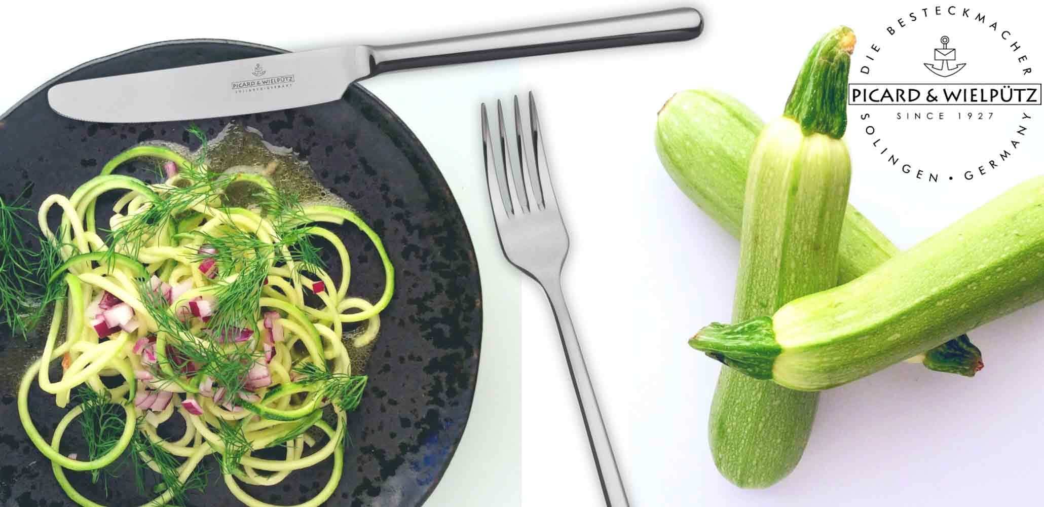 Picard & Wielpütz Solingen Besteck-Set »Tafelbesteck inkl. Besteckbox Ventura 30er Set silber« Spülmaschinengeeignet