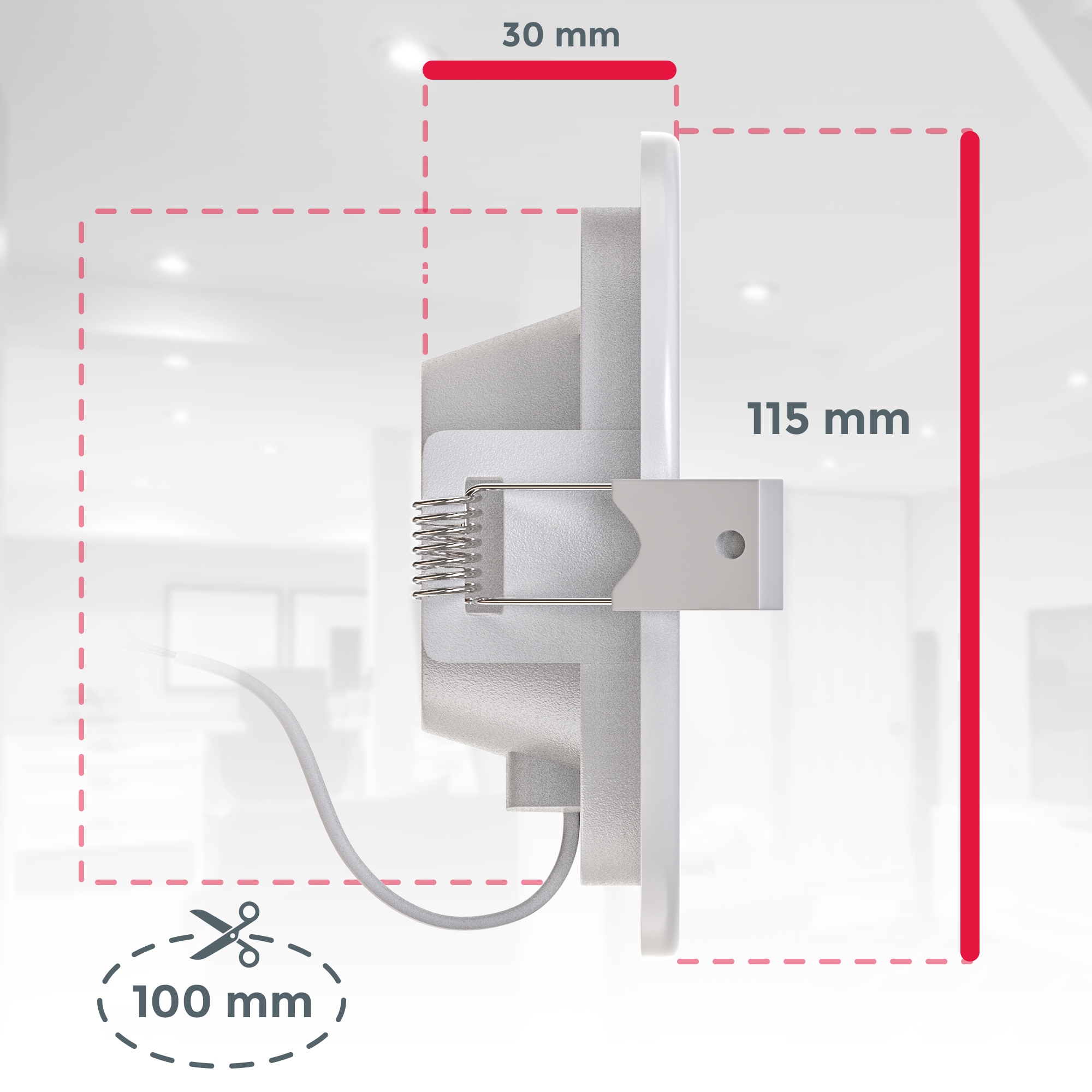 5W Einbauspots, 450LM mit online | ultra Jahren LED Bad, flach, kaufen XXL IP44 inkl. B.K.Licht 3000K, Garantie Einbauleuchte, 3 3x