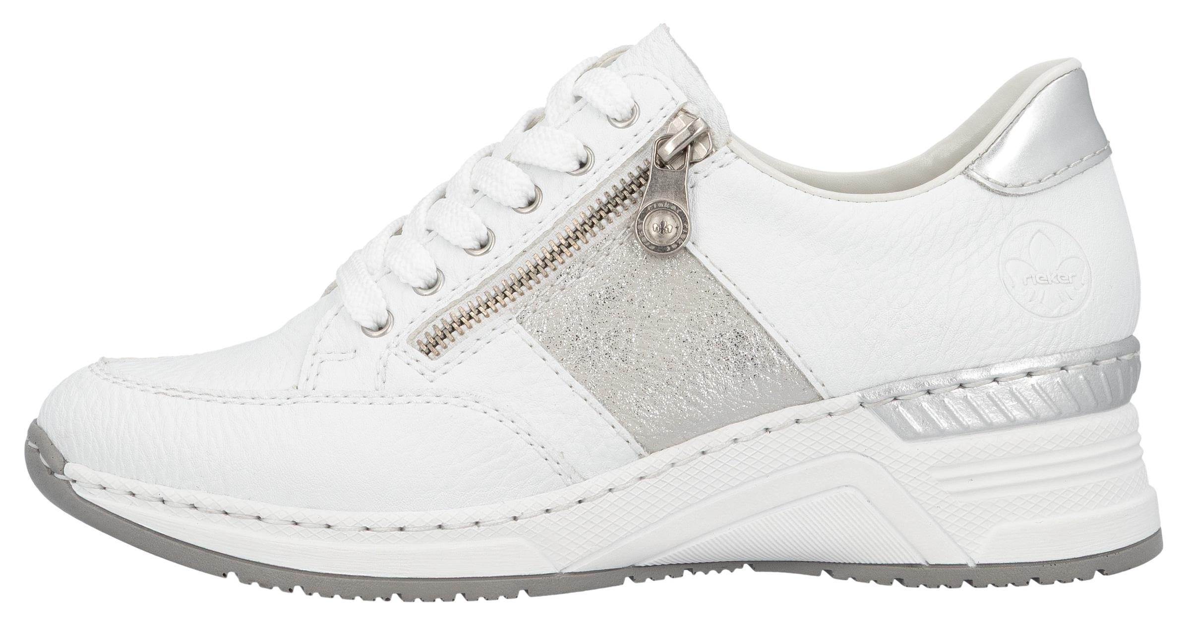 Rieker Keilsneaker  , Schnürschuh, Halbschuh, Sneaker mit loser Einlage, schmale Form