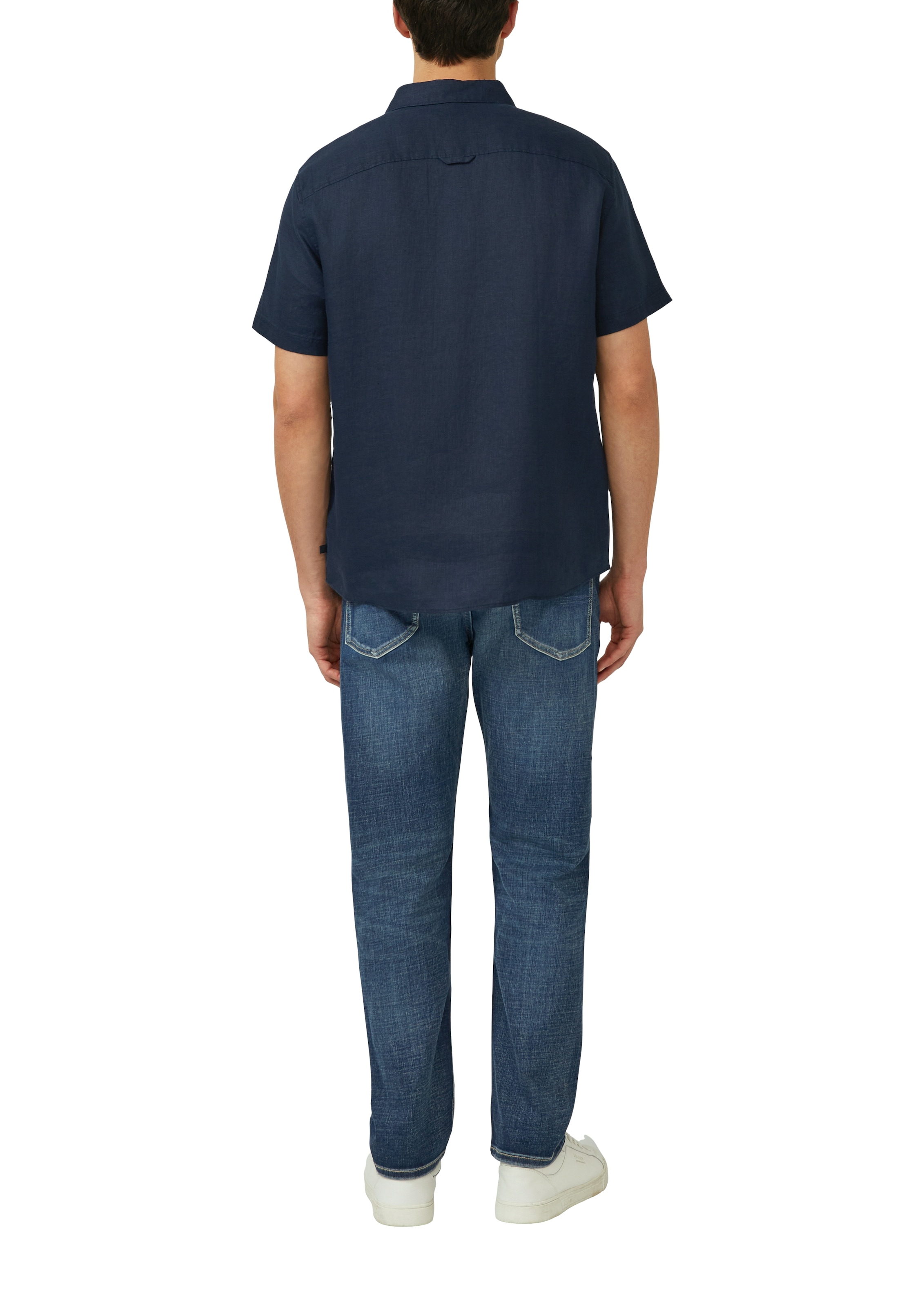 s.Oliver Leinenhemd Kurzarm mit Knopfleiste