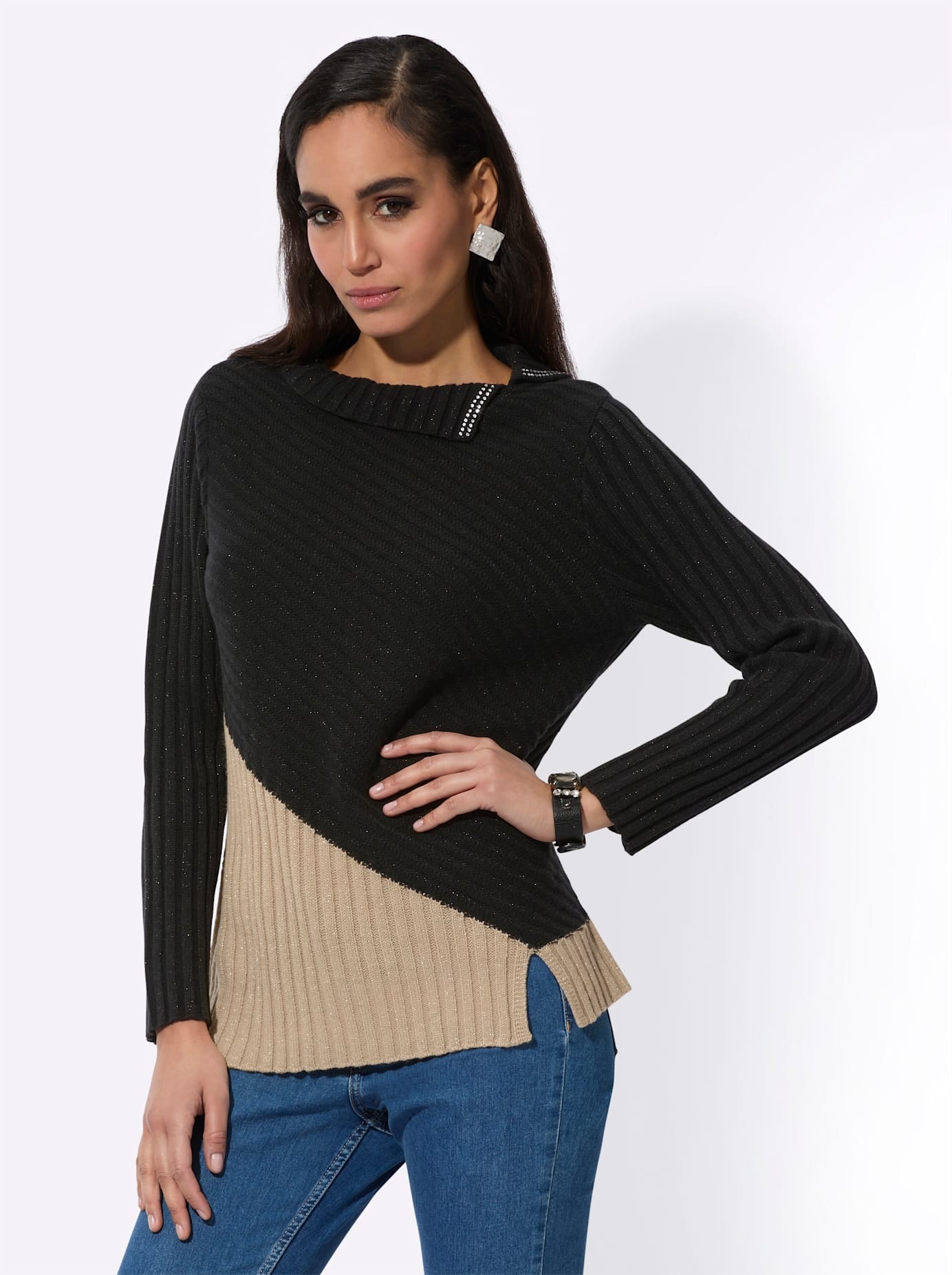 creation L Strickpullover »Jacquard-Pullover«