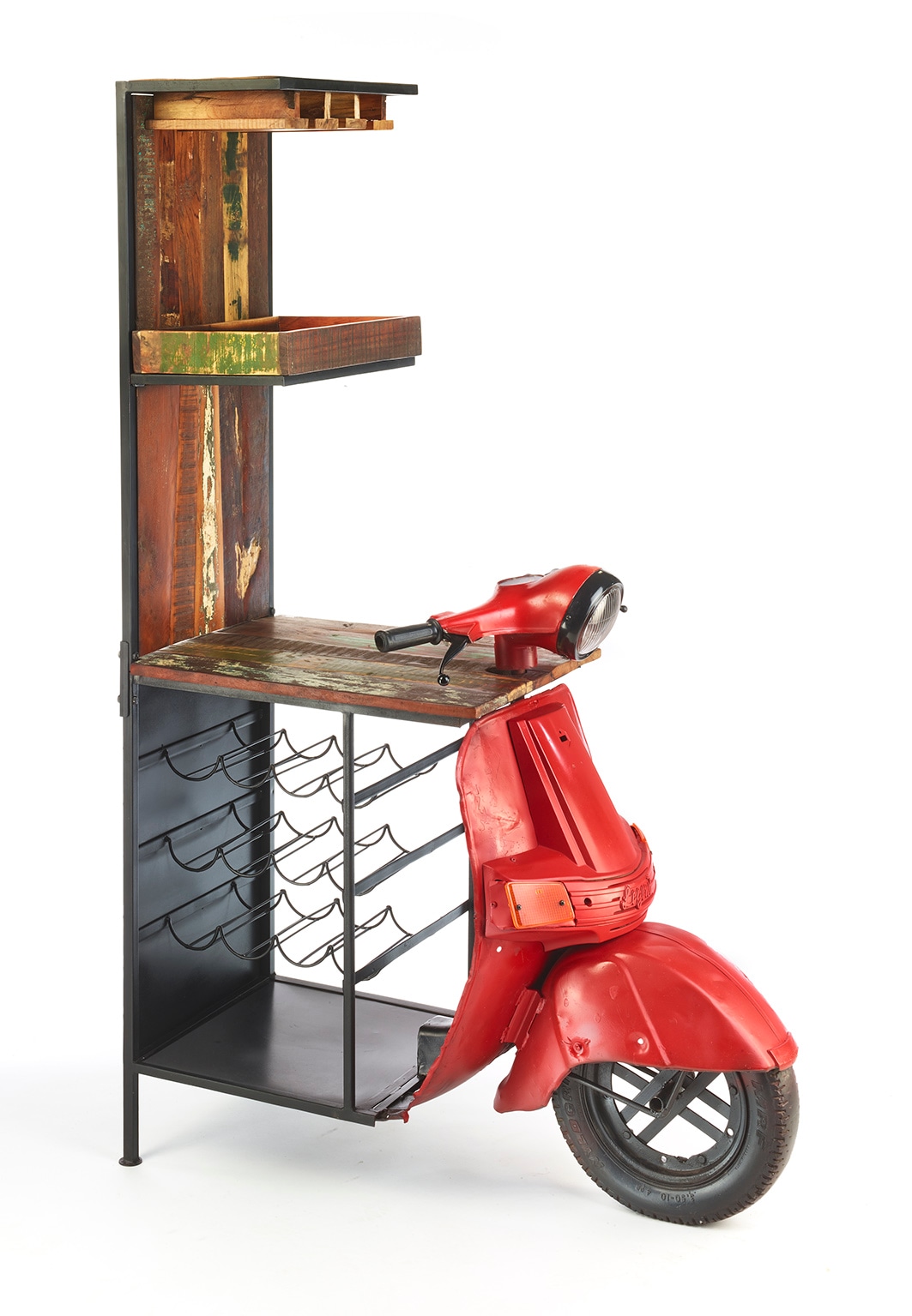 locker Dekoobjekt »Regal SCOOTER ROSSO im Vintagestil«