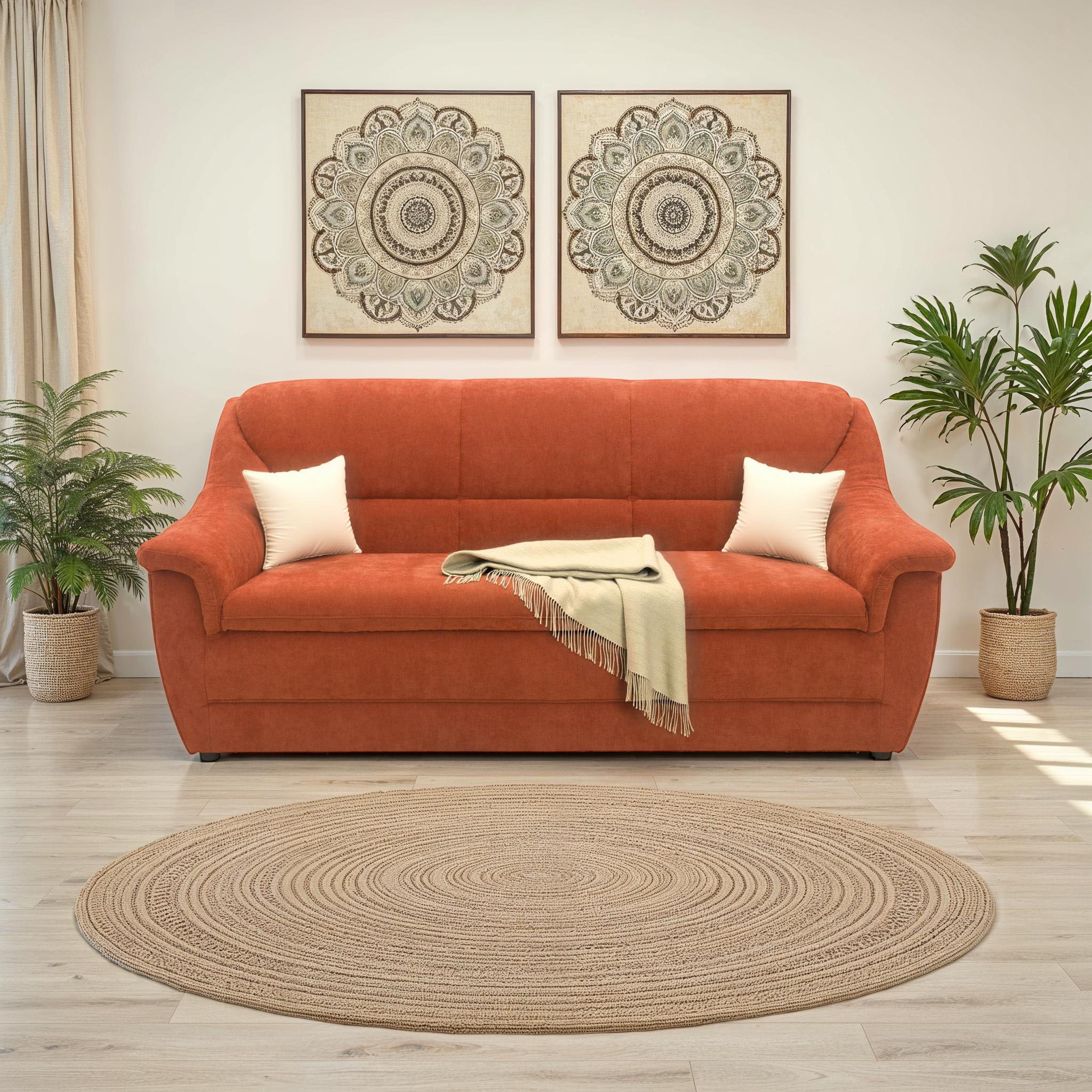 DOMO collection 3-Sitzer »Lale, zeitloses und komfortables Sofa, bequeme Armlehnen«