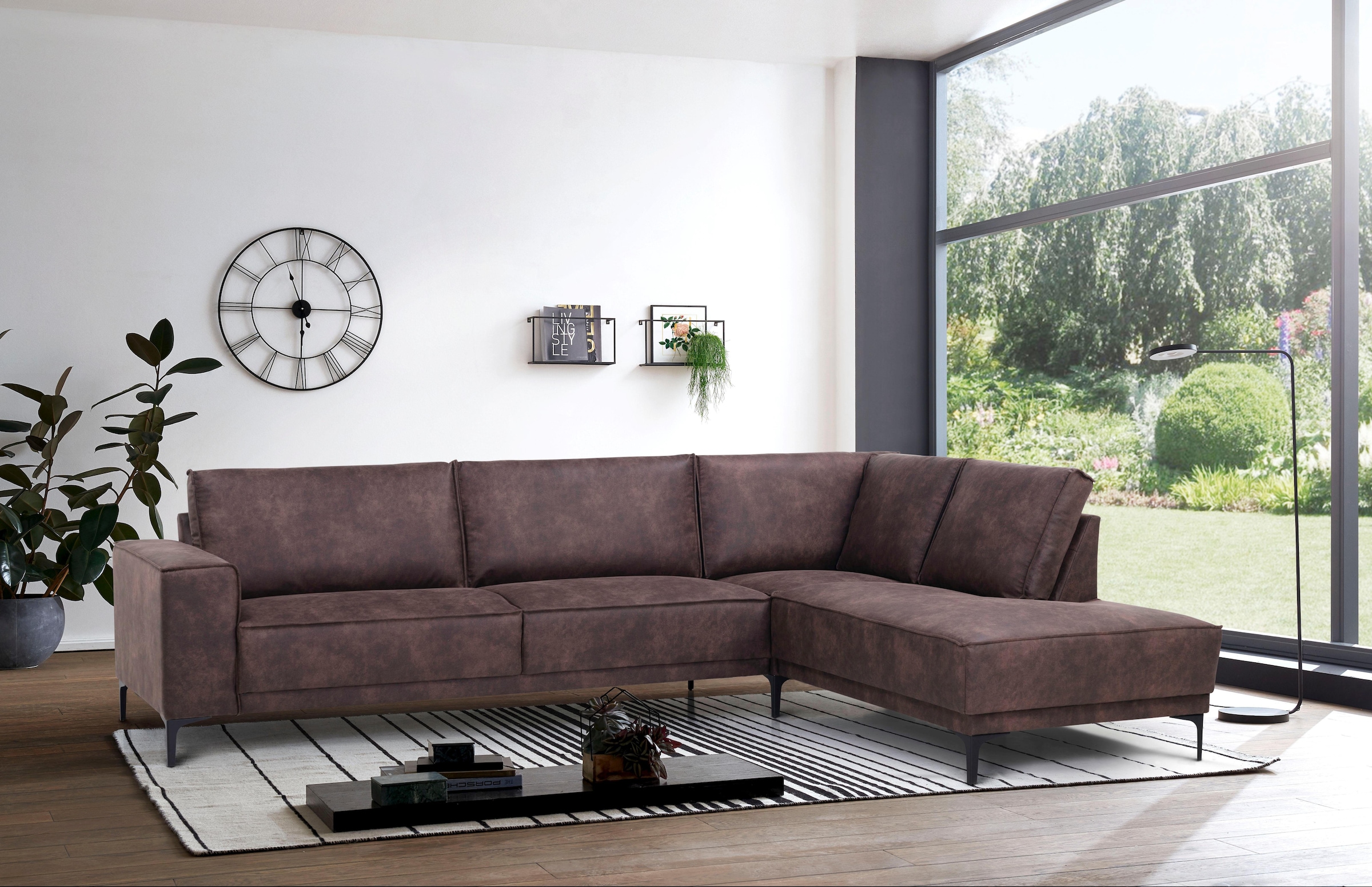 Places of Style Ecksofa Oland, L-Form, inkl. Rückenkissen, hochwertige Verarbeitung