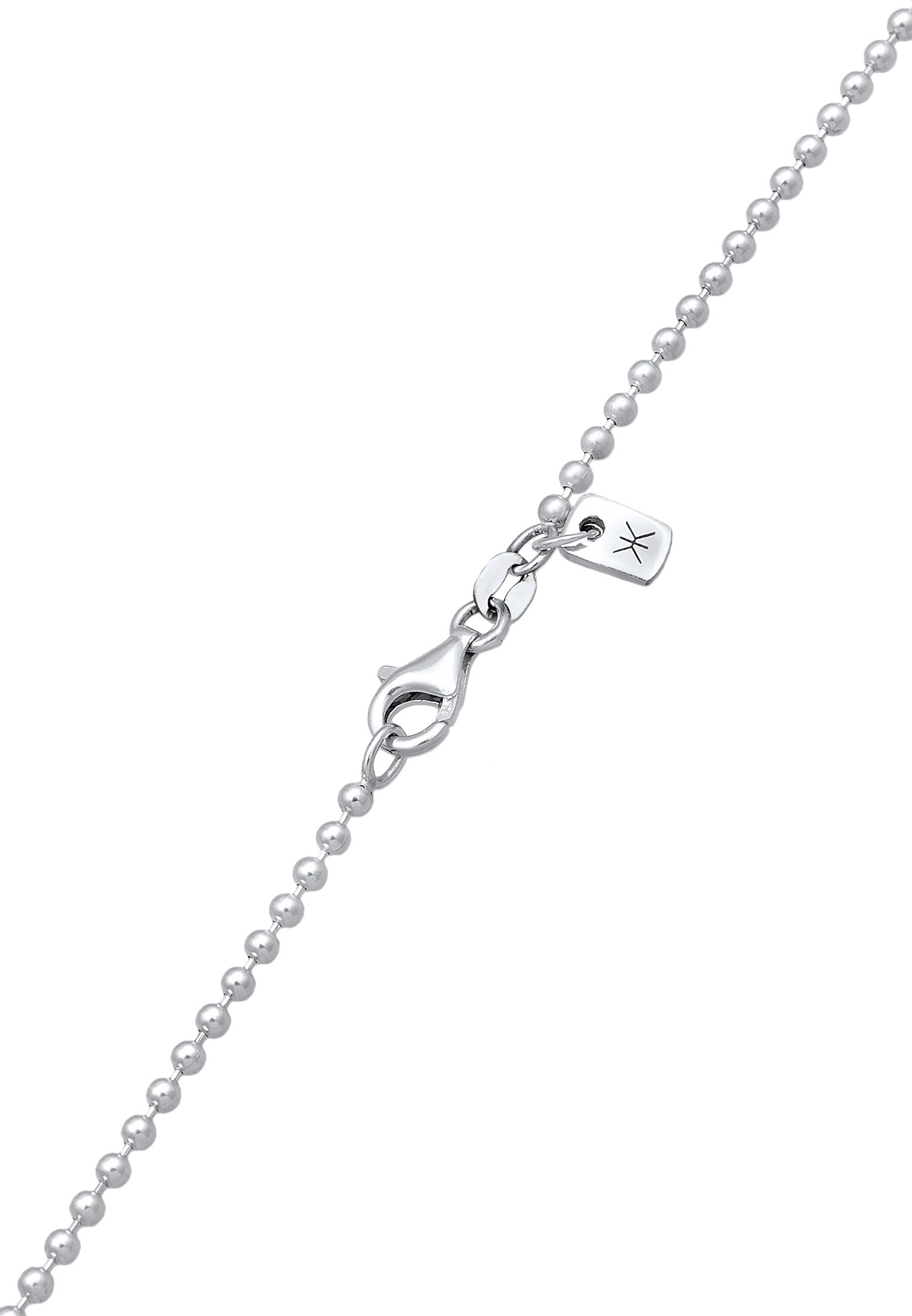 Kuzzoi Kette mit Anhänger »Halskette Windrose Kompass Kugelkette 925 Silber«