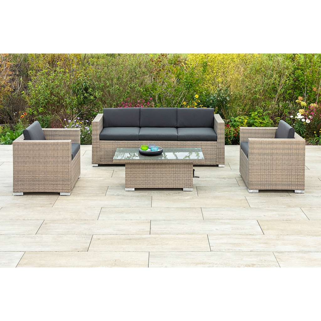 MERXX Gartenlounge-Set »Bellante«, (4 tlg.)