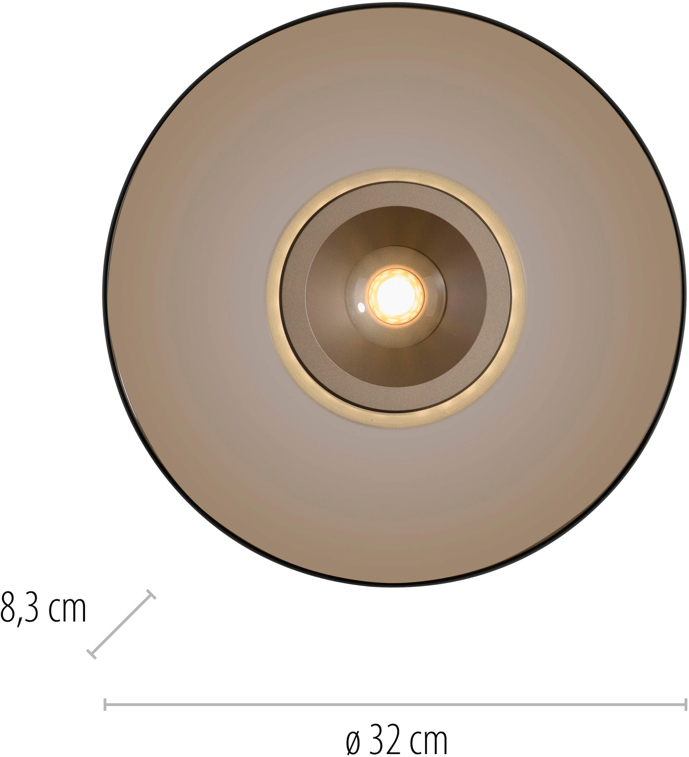 Neuhaus PURE LED Deckenleuchte »PURE Moon« LED-Board 1 Stk. Warmweiß Dimmfähig über separaten Dimmer