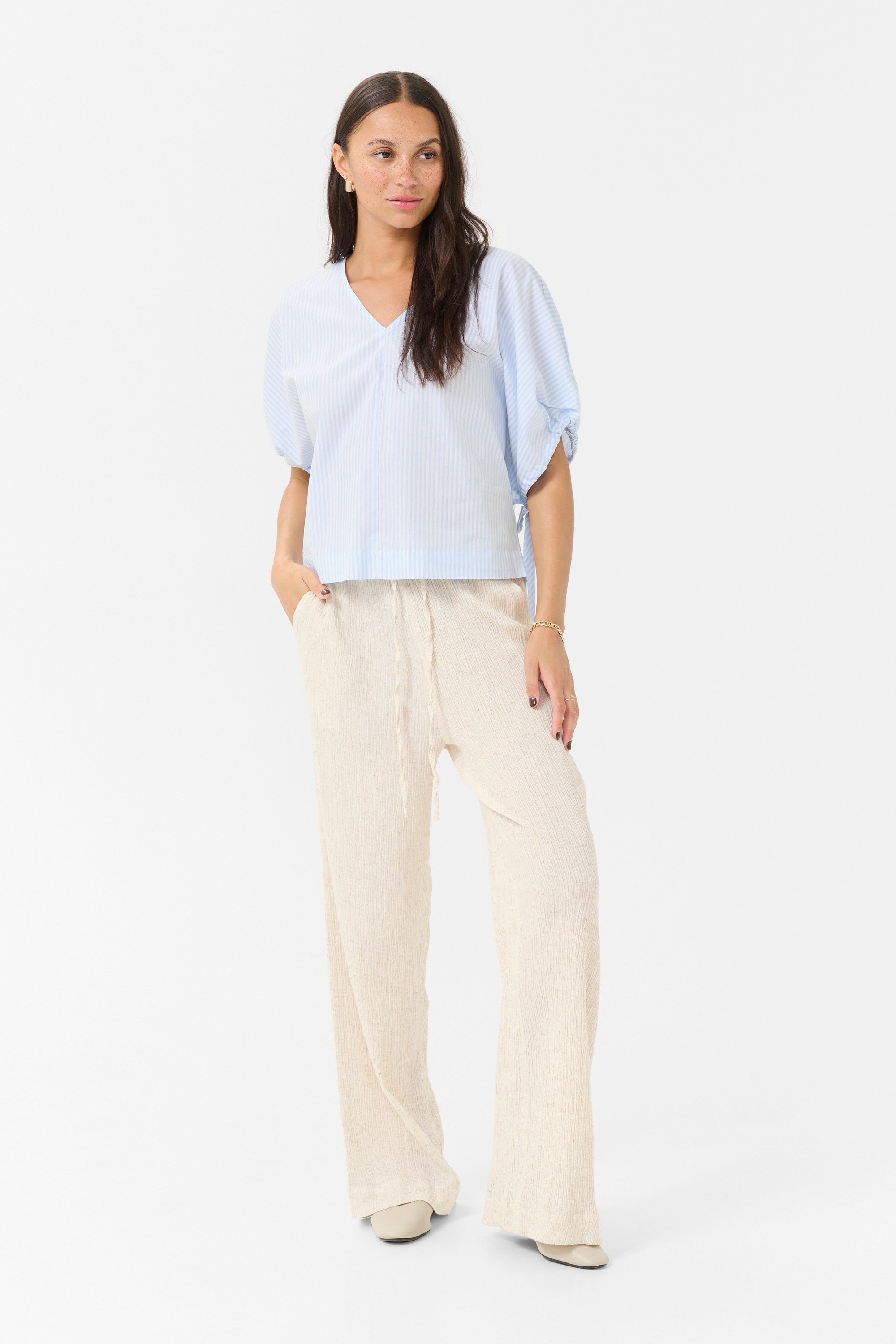 KAFFE Kurzarmbluse »Bluse kurzarm KAbeth«