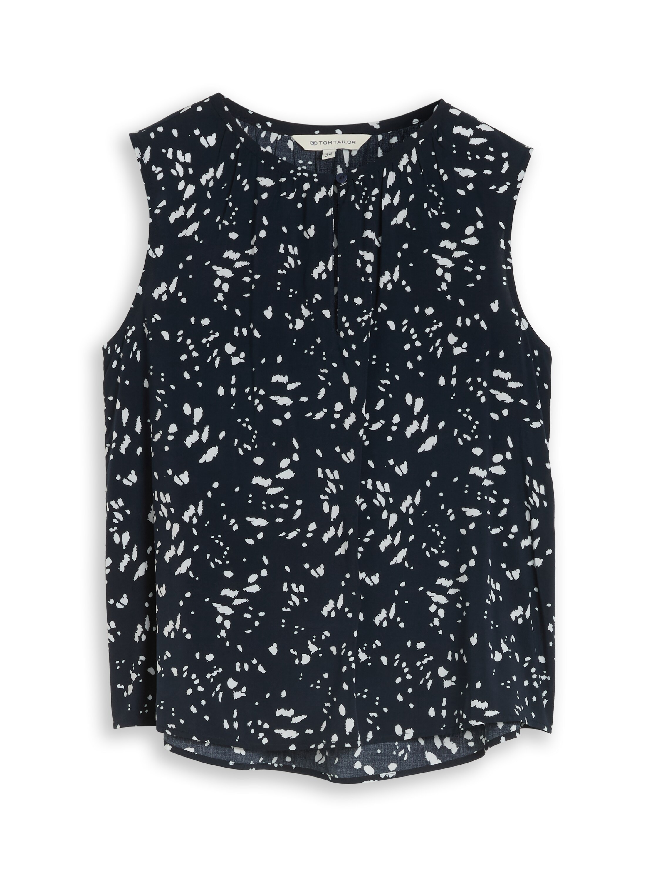 TOM TAILOR Blusentop mit Allover-Muster und mit Viskose