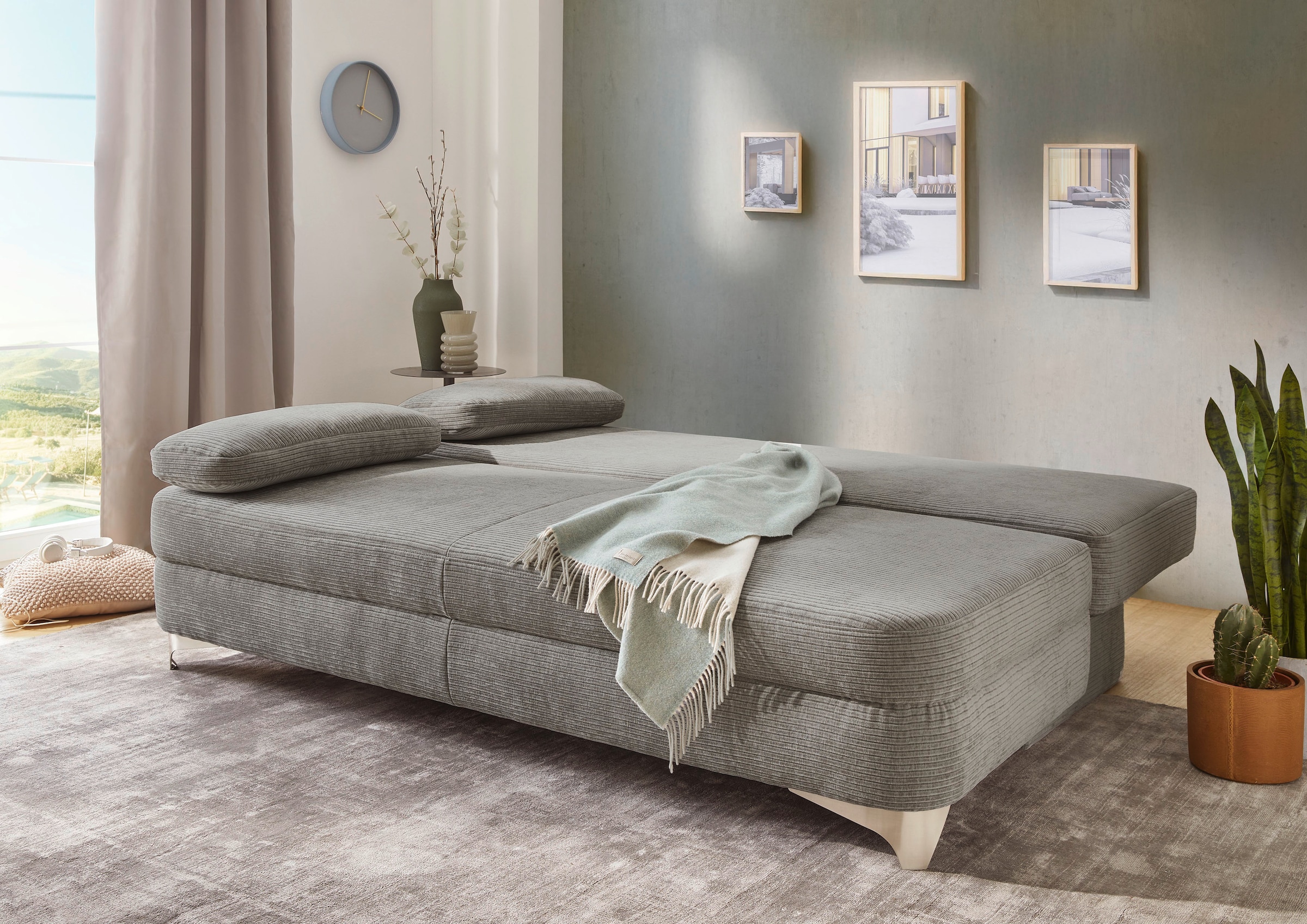 Jockenhöfer Gruppe Schlafsofa »Noah, B: 202 cm, Liegefl.154x202 cm« mit Bettfunktion & Bettkasten