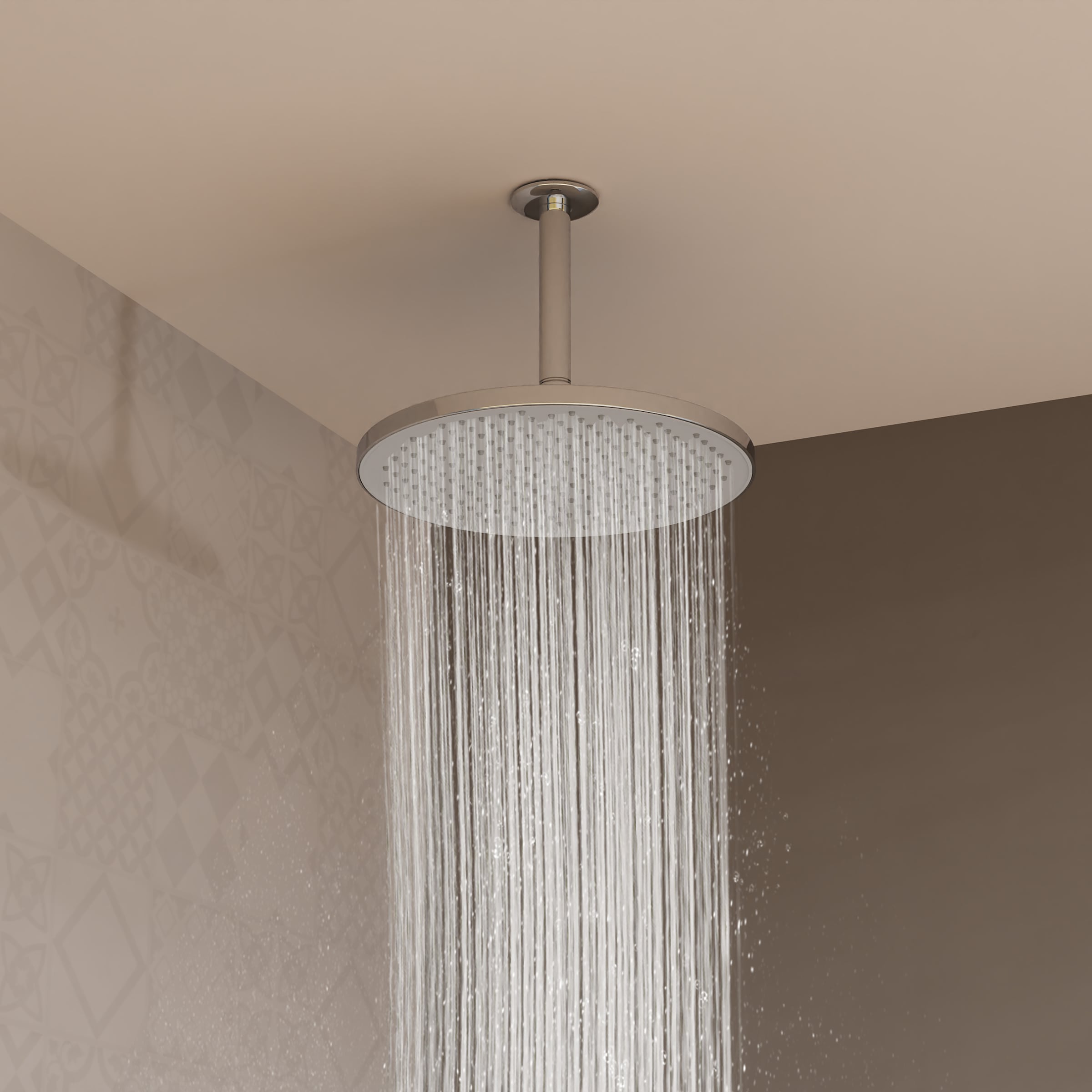 Schütte Brausegarnitur »KARIBIK« Brause-Komplettset, schwarz matt, für die Dusche, Überkopfbrauseset