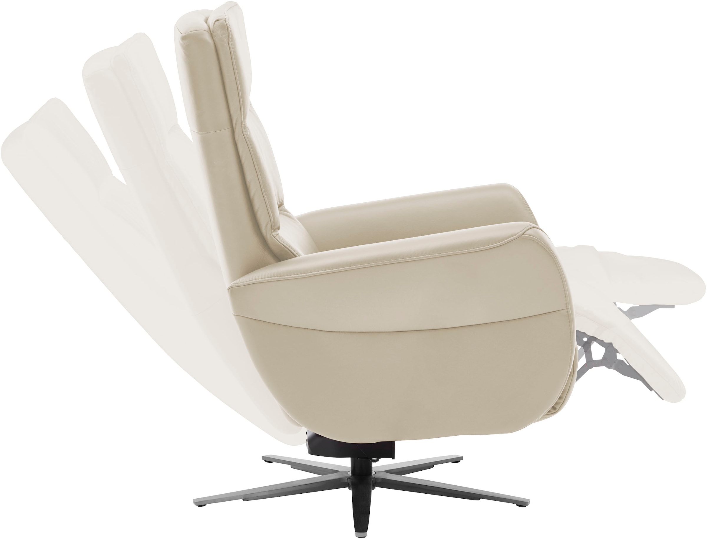 Die PlanBar Relaxsessel »PN-RS20038 mit Metallsternfuß inkl. Relaxfunktion und Kopfverstellung« 1 Stk. tlg. 360° drehbar, mit Gasdruckverstellung