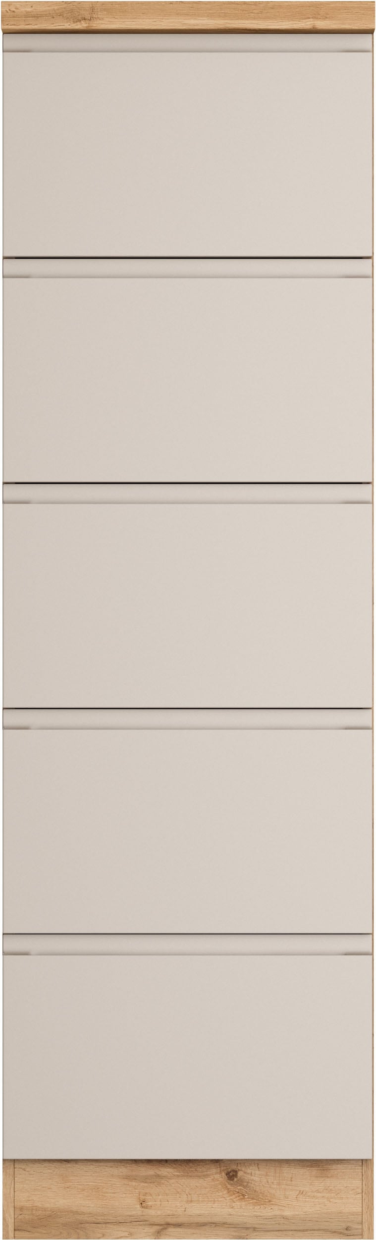 KOCHSTATION Vorratsschrank »KS-Virginia,neu in verbesserter Ausführung« Stauraum, Softclose, mit CPL-Arbeitsplatte,  Breite 60 cm, 5 Auszüge, Soft-Close-Funktion