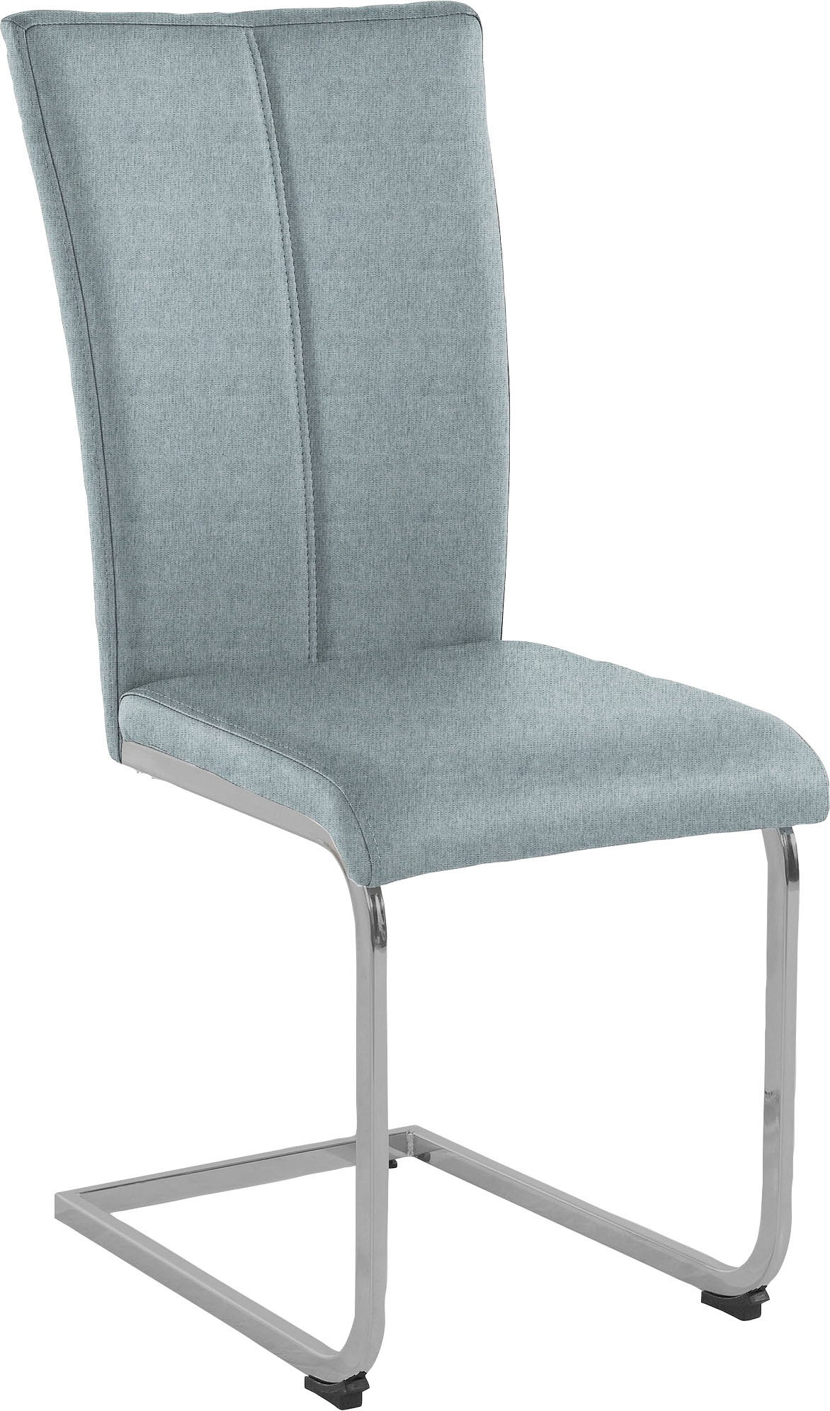 Home affaire Freischwinger »Nils«, (Set), 2 St., Strukturstoff-Struktur grob, Stuhl belastbar bis 120 Kg, Gestell Metall im Chrom-Look oder Schwarz