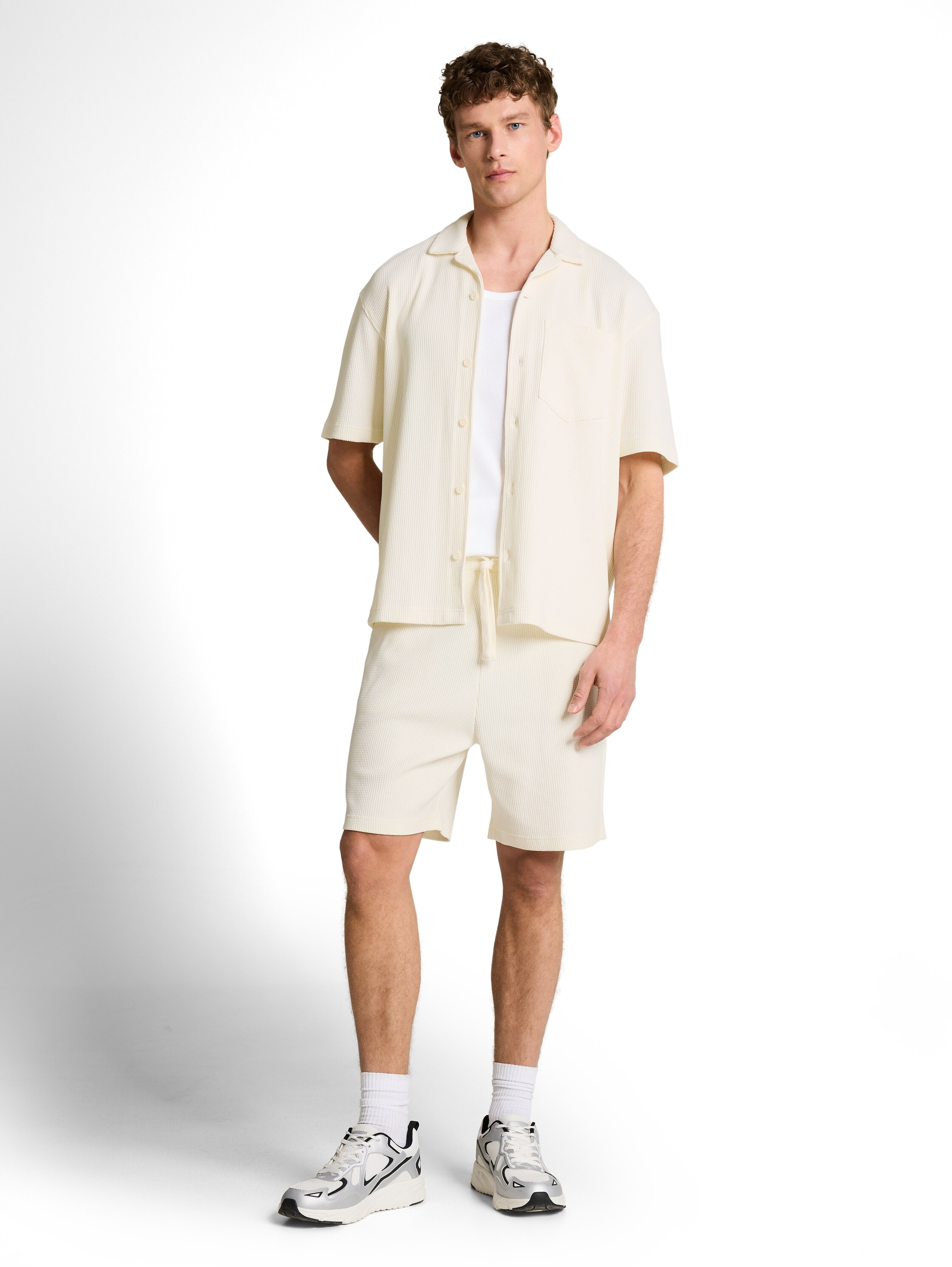 TOM TAILOR Denim Relaxshorts  in Struktur-Optik