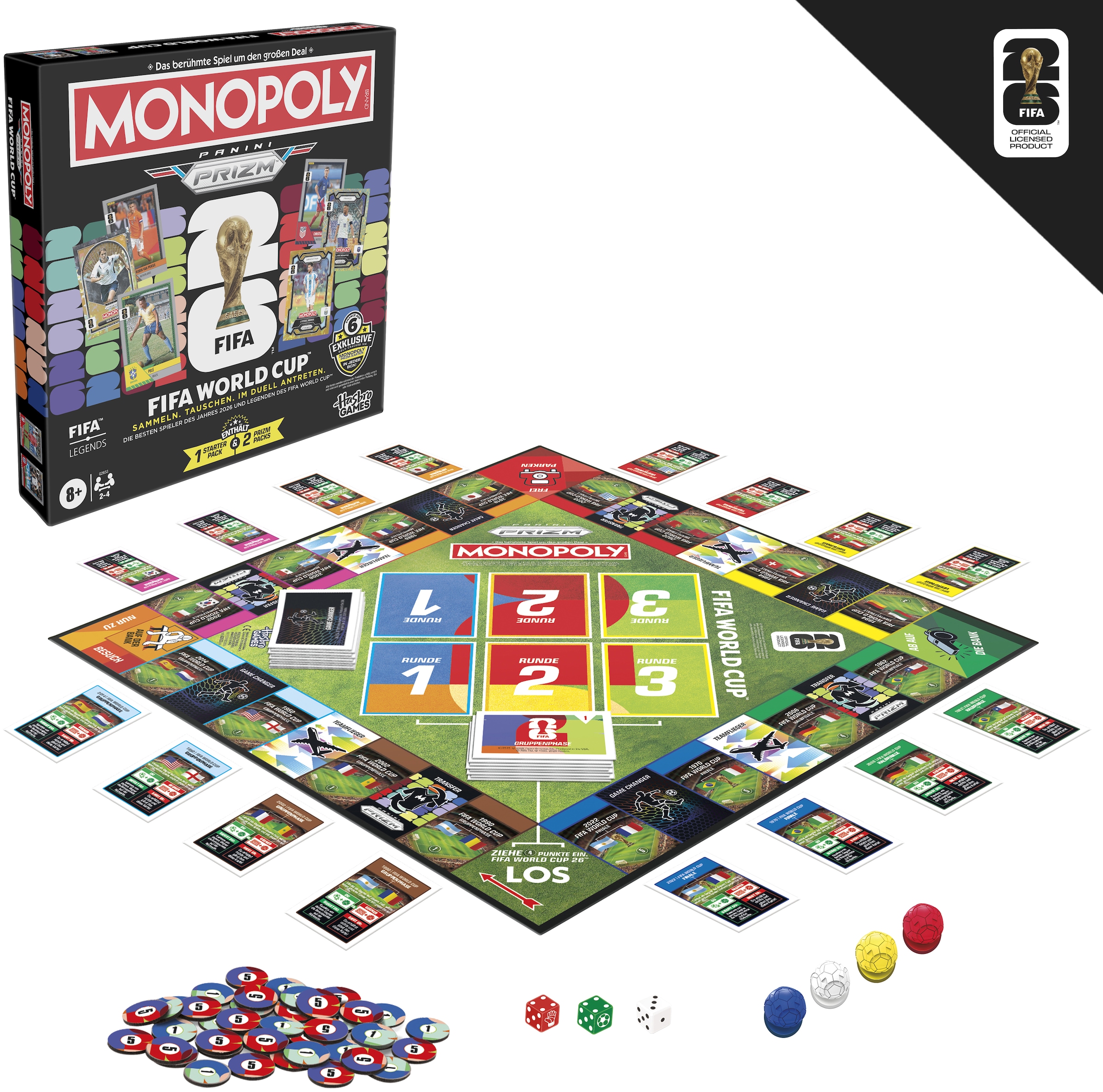 Hasbro Spiel »Monopoly Panini Prizm: FIFA World Cup«